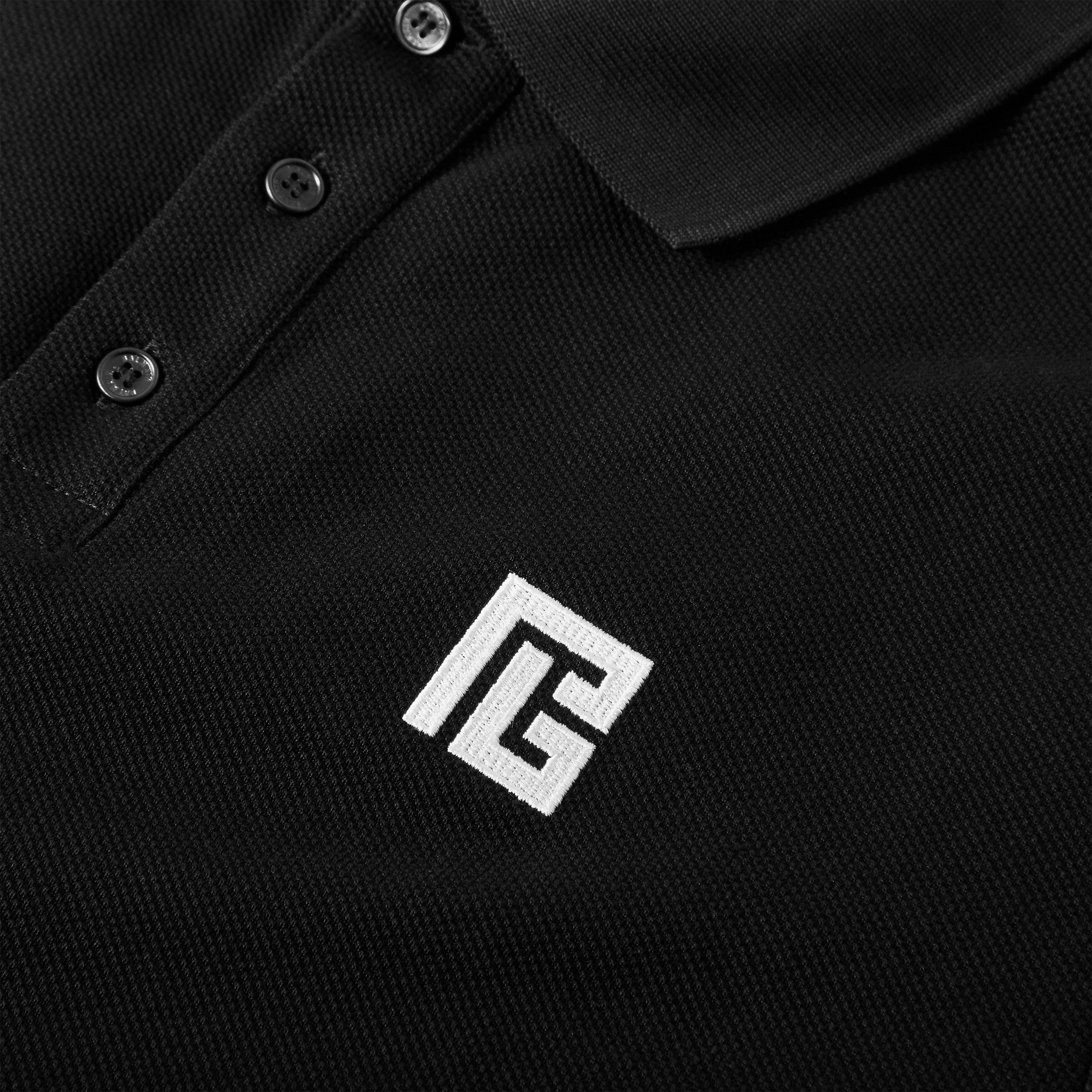 Black - Balmain - Men's Short Sleeve Polo Shirt - 5