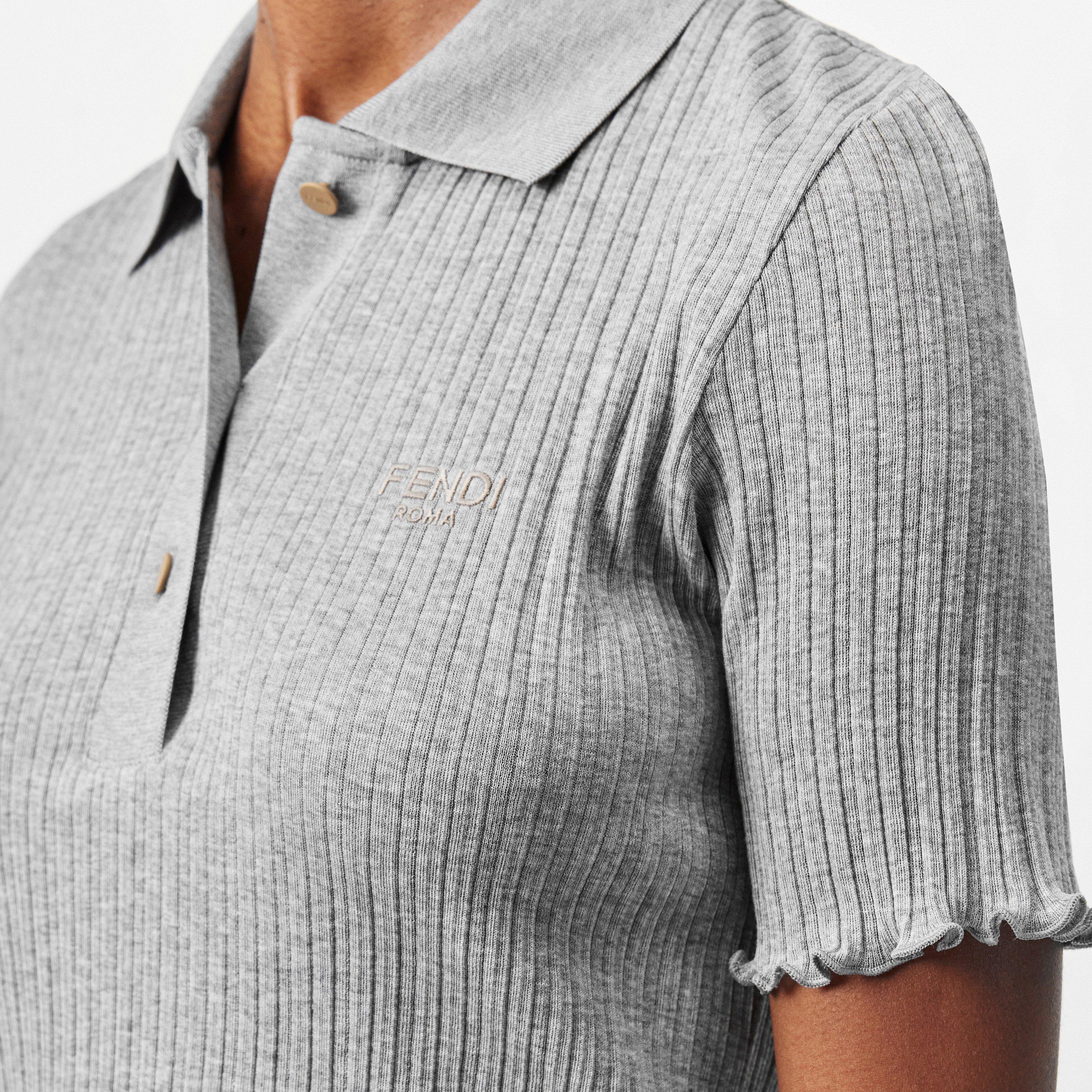 Stone - Fendi - Cropped Polo Shirt - 5