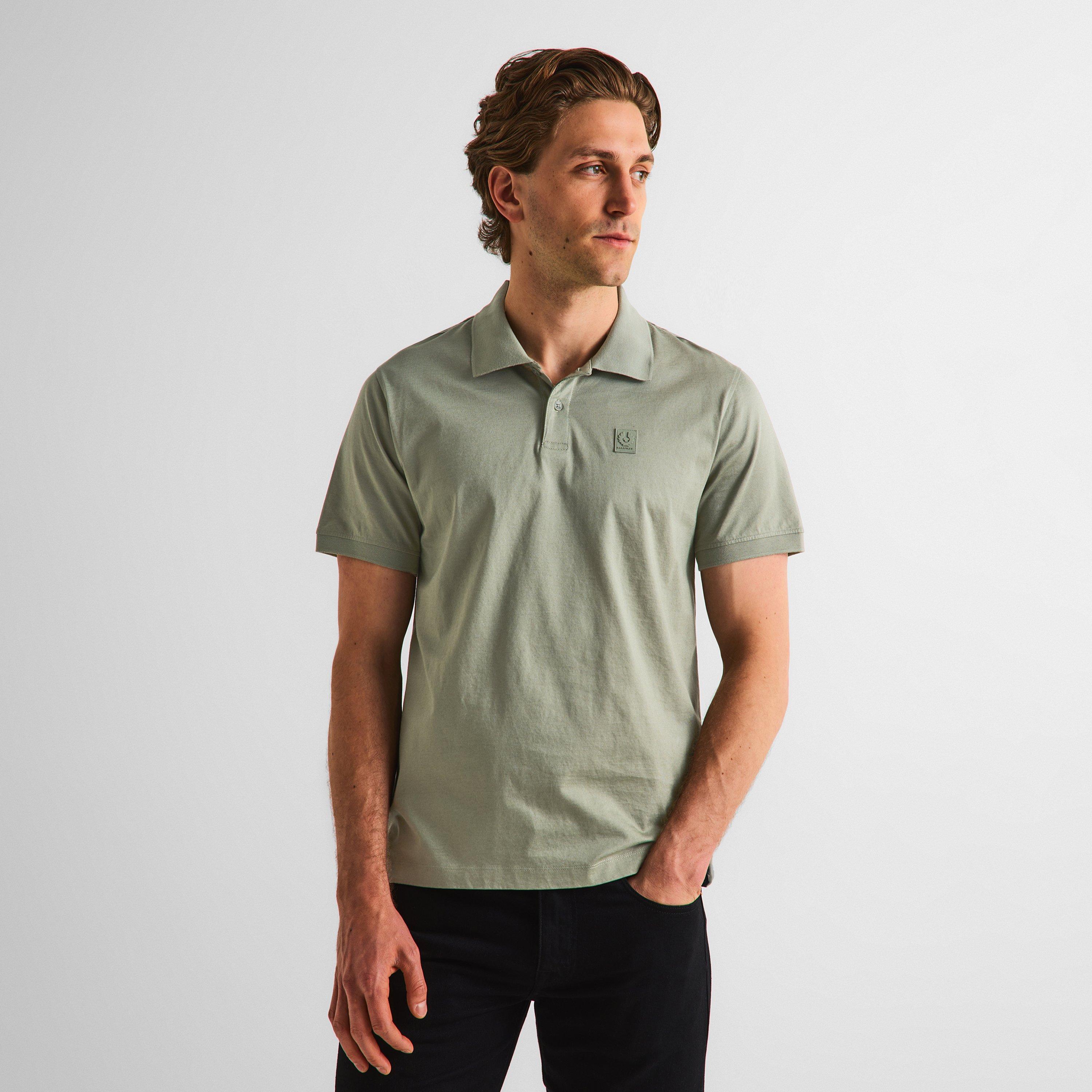 Lichen - Belstaff - Men's Steel Short Sleeve Polo Shirt - 3
