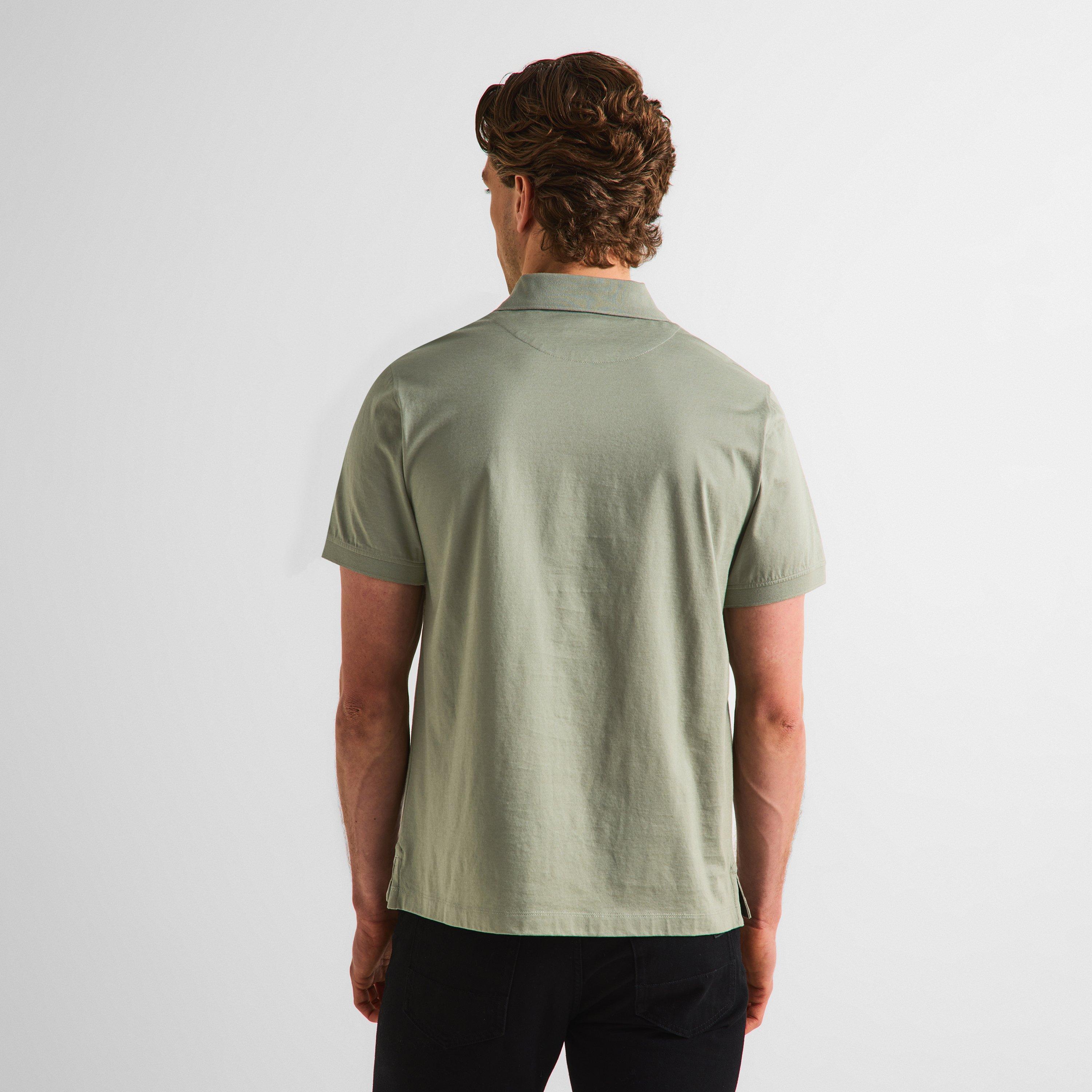 Lichen - Belstaff - Men's Steel Short Sleeve Polo Shirt - 4