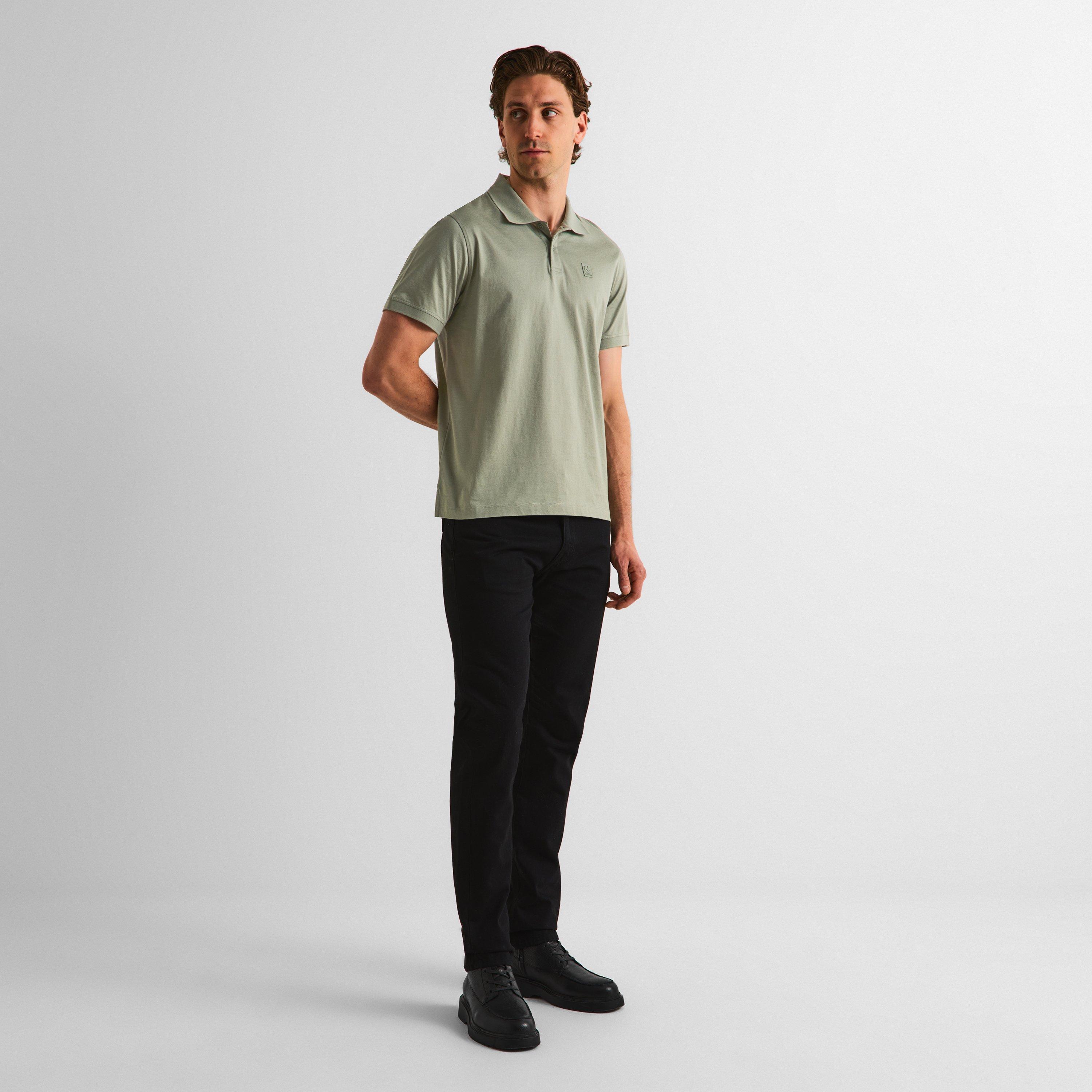 Lichen - Belstaff - Men's Steel Short Sleeve Polo Shirt - 5