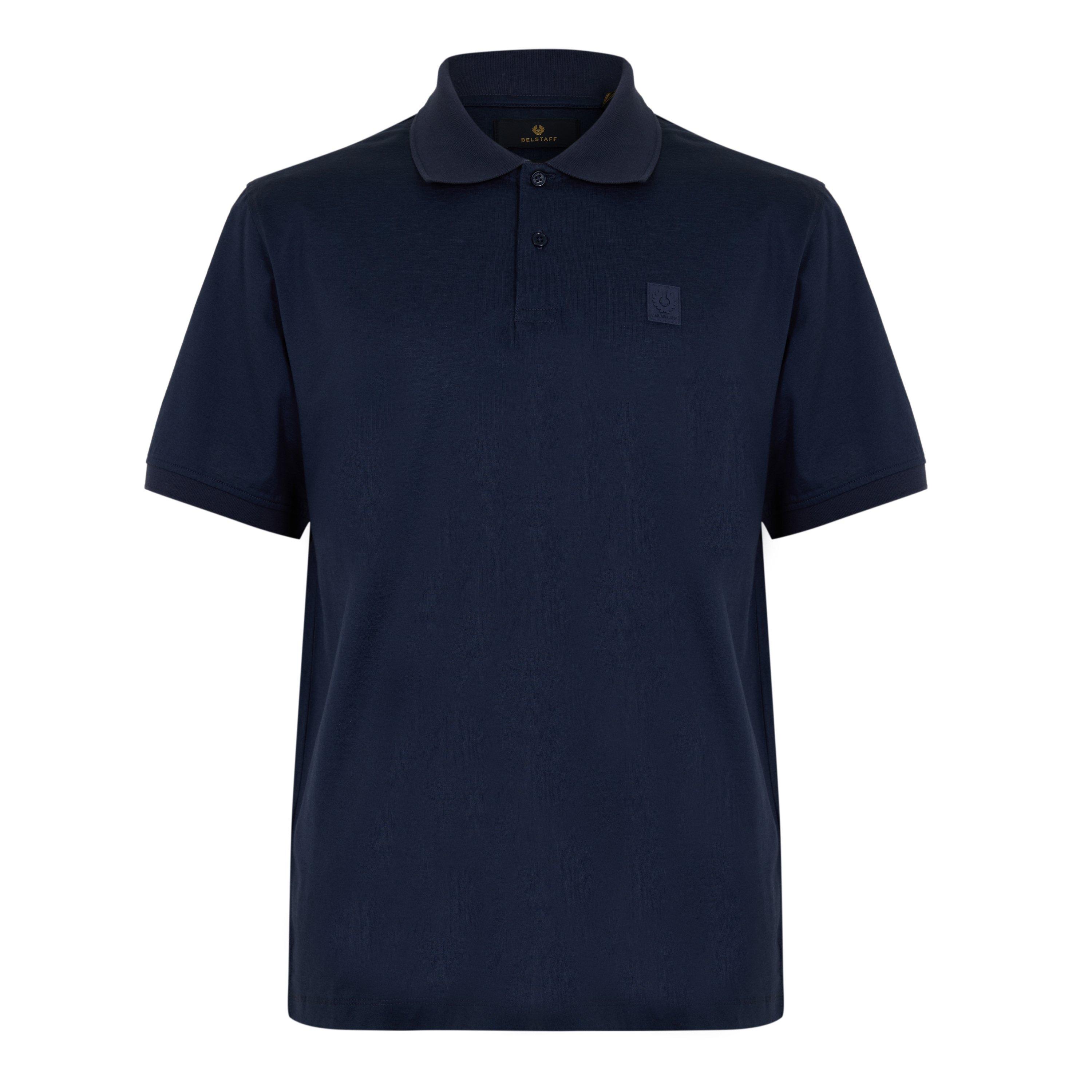 Belstaff Men's Steel Short Sleeve Polo Shirt - Dark Ink - L