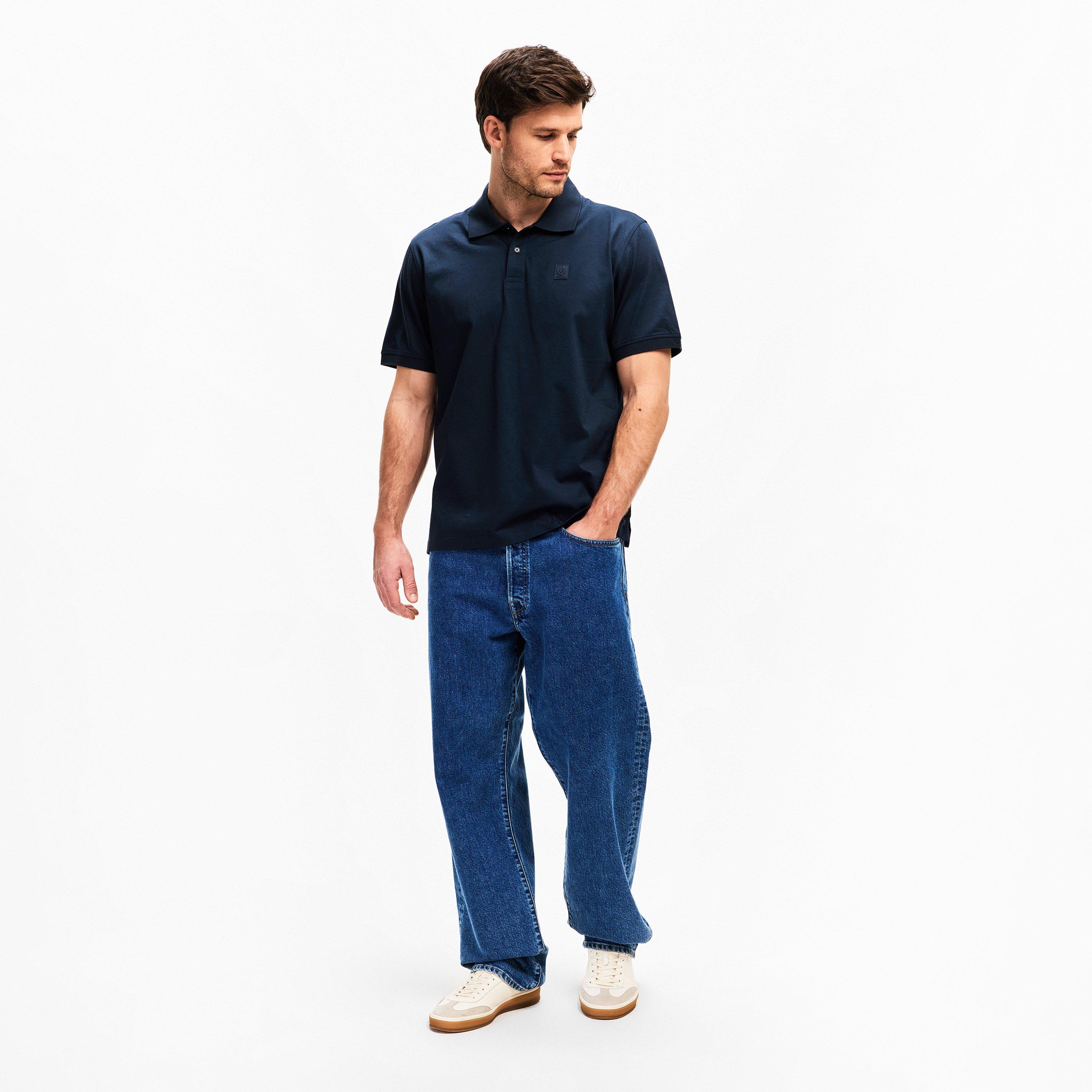 Dark Ink - Belstaff - Men's Steel Short Sleeve Polo Shirt - 6