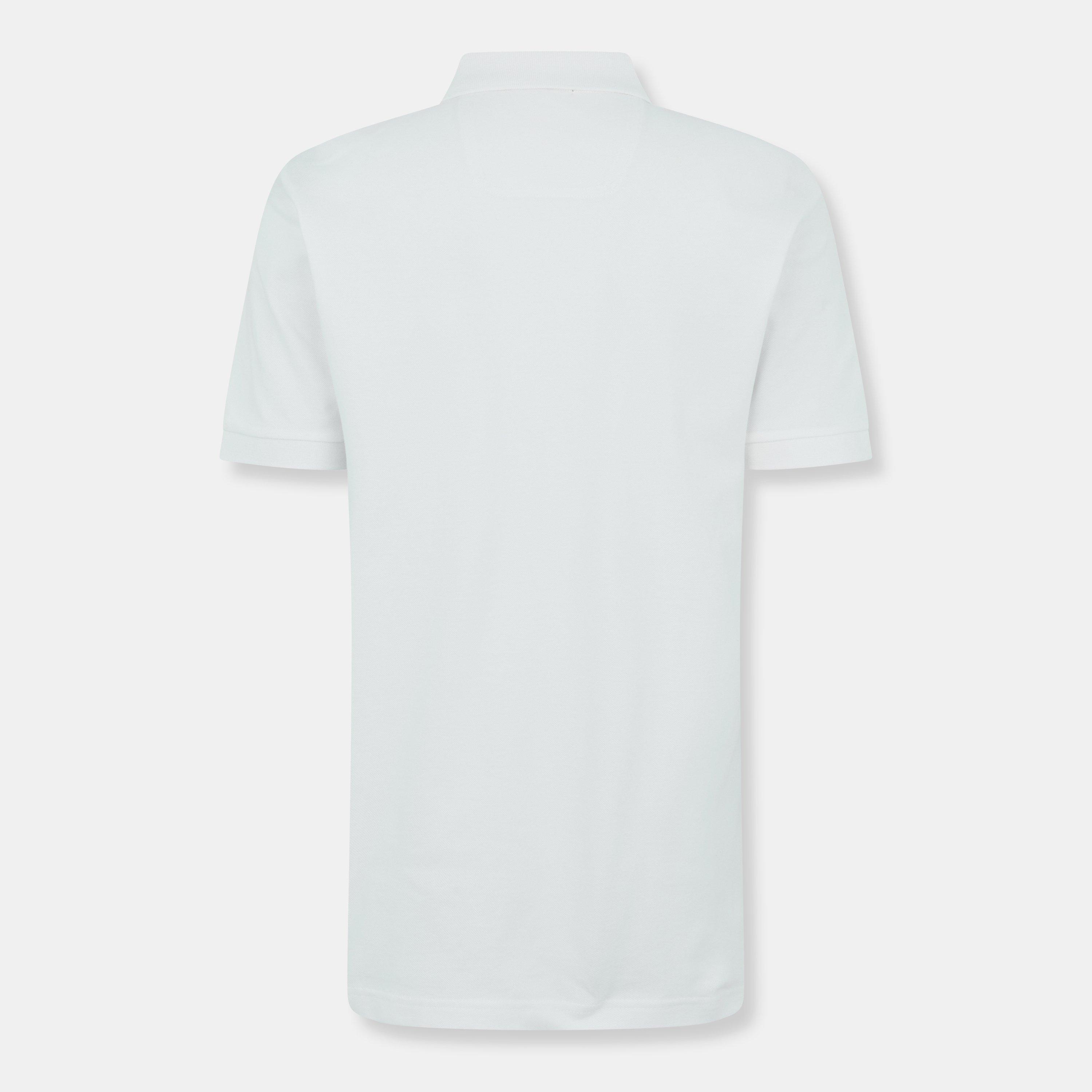 White - Boss - Men's Logo Polo Shirt, Iconic Logo Placement - 2