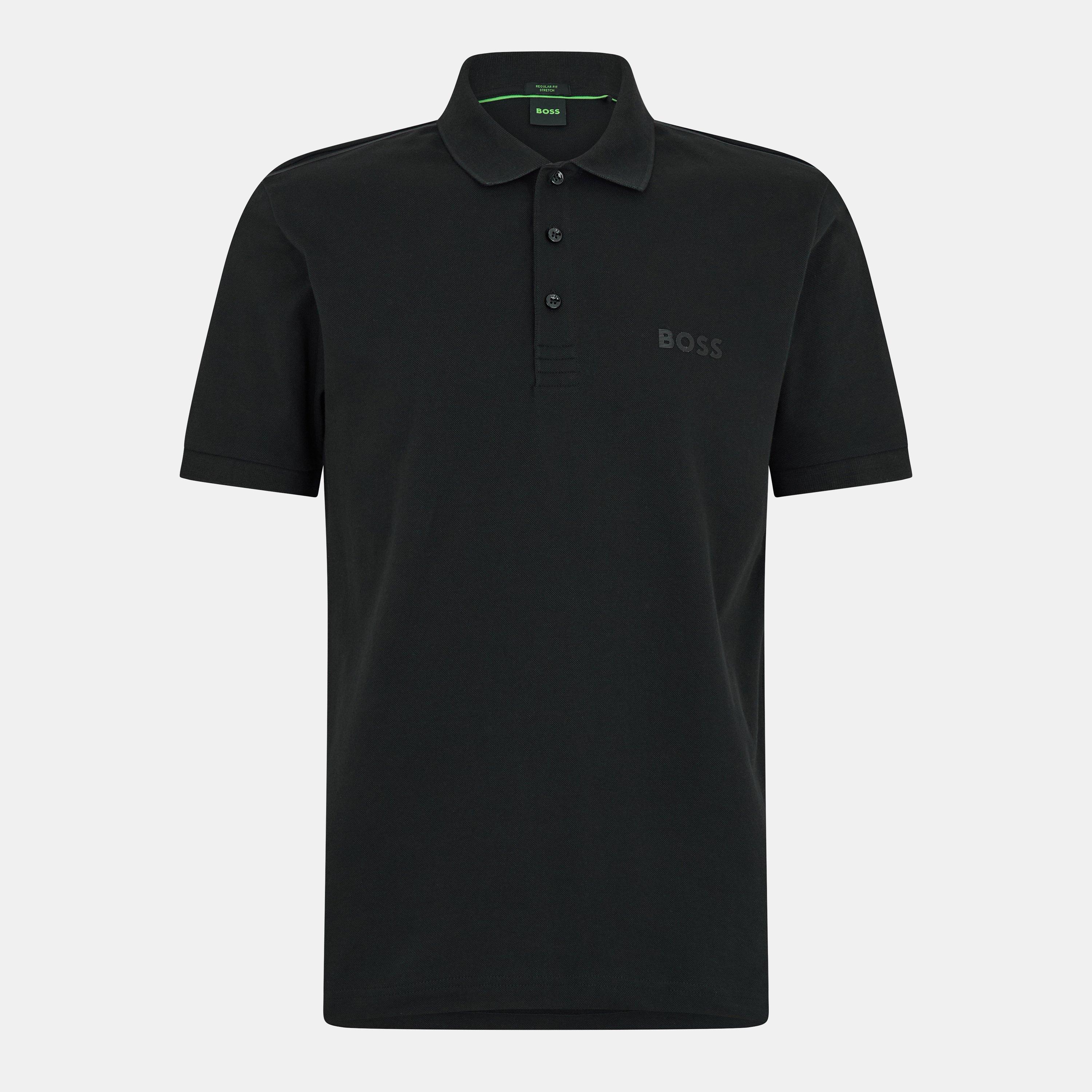 Black - Boss - Men's Logo Polo Shirt, Iconic Logo Placement - 1