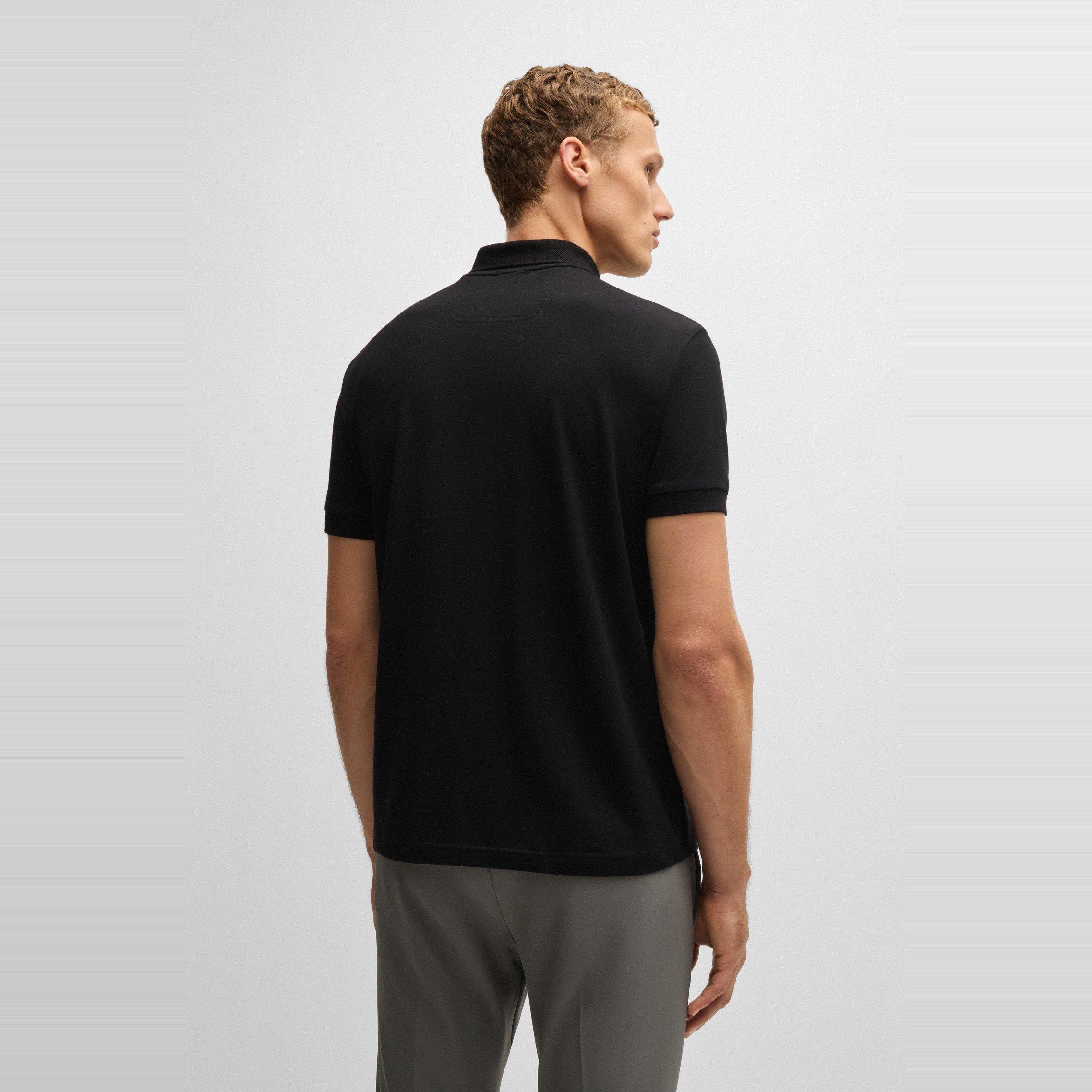 Black - Boss - Men's Logo Polo Shirt, Iconic Logo Placement - 3