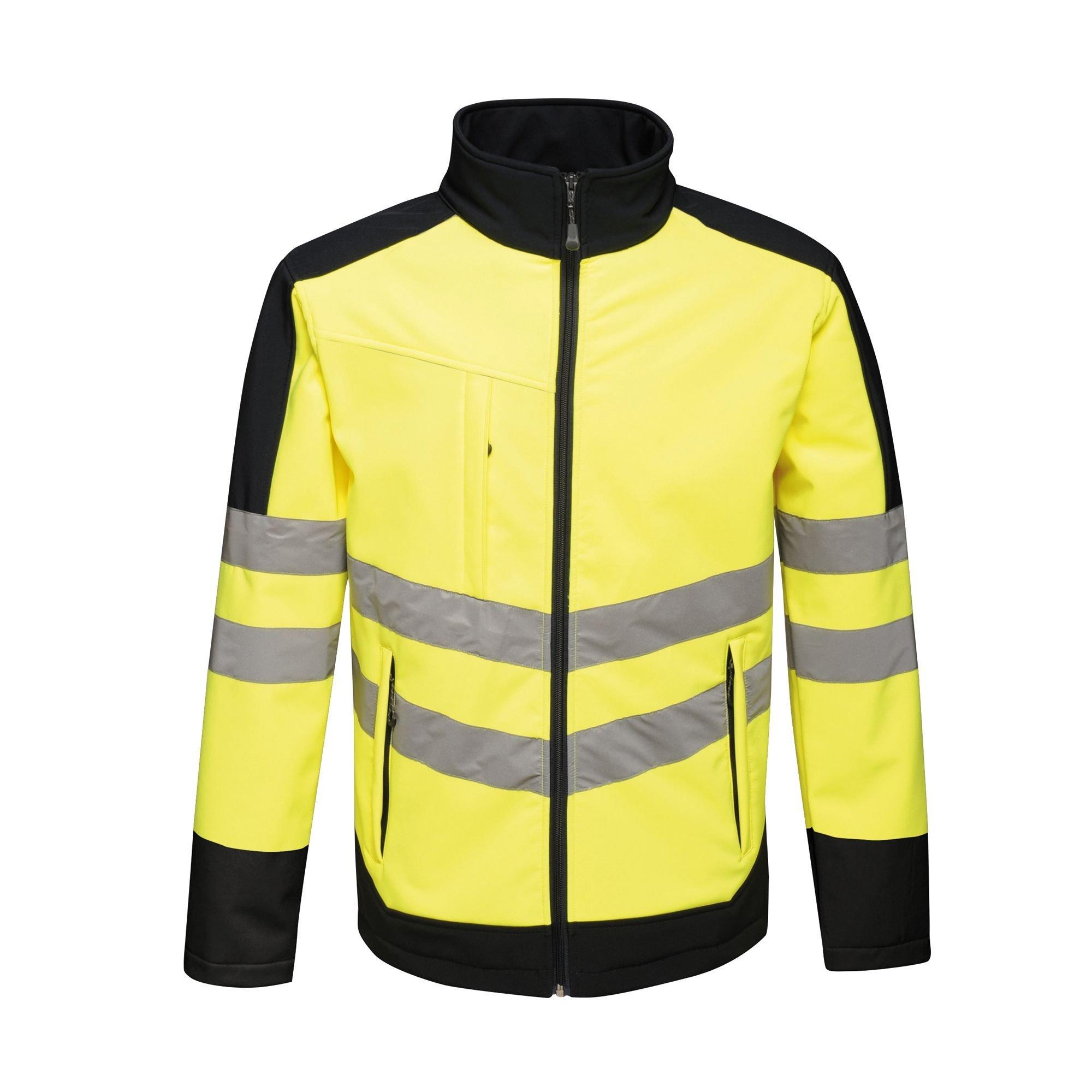 Yellow/Navy - Regatta - Hi Vis Pro Waterproof Jacket - 1
