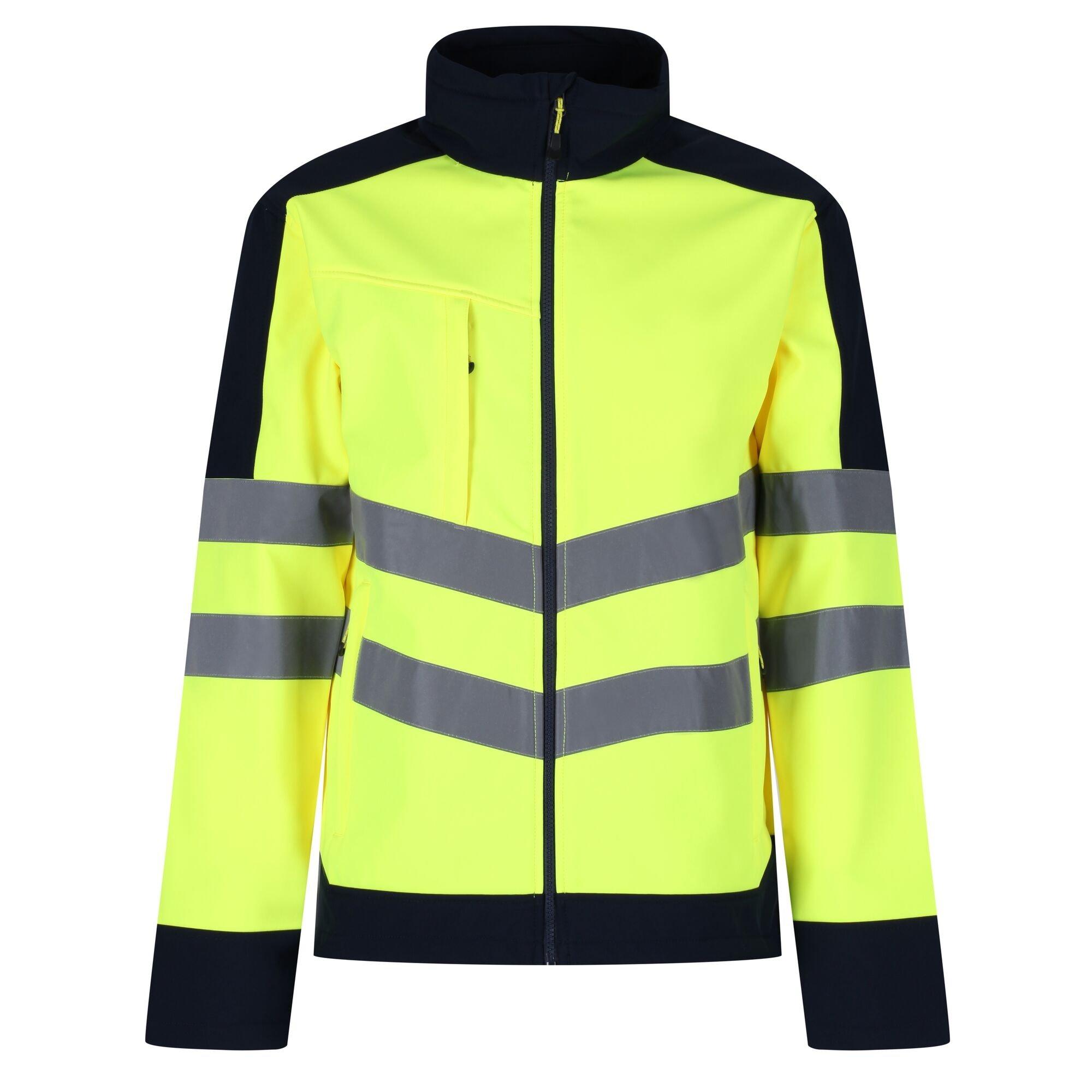 Yellow/Navy - Regatta - Hi Vis Pro Waterproof Jacket - 12