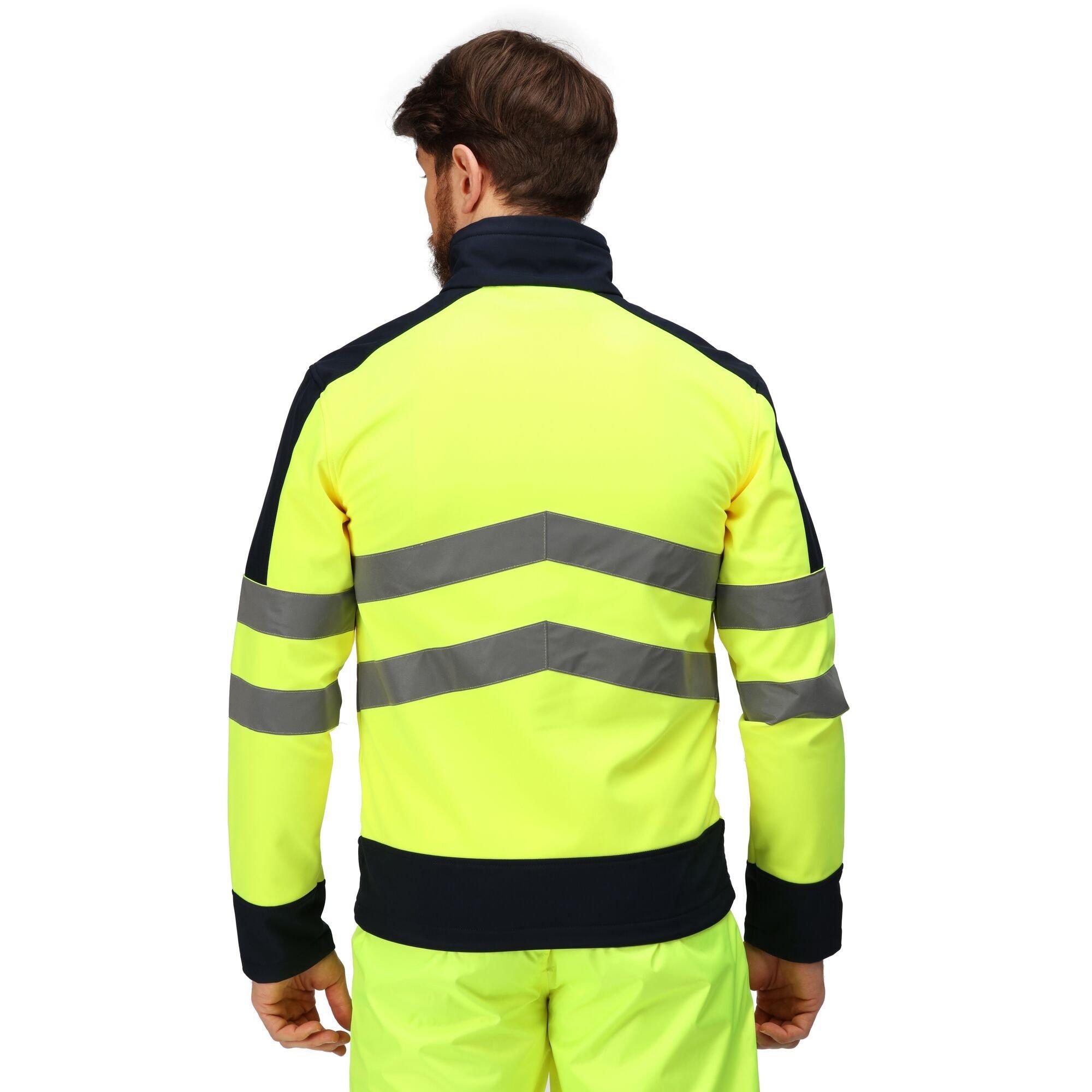 Yellow/Navy - Regatta - Hi Vis Pro Waterproof Jacket - 8