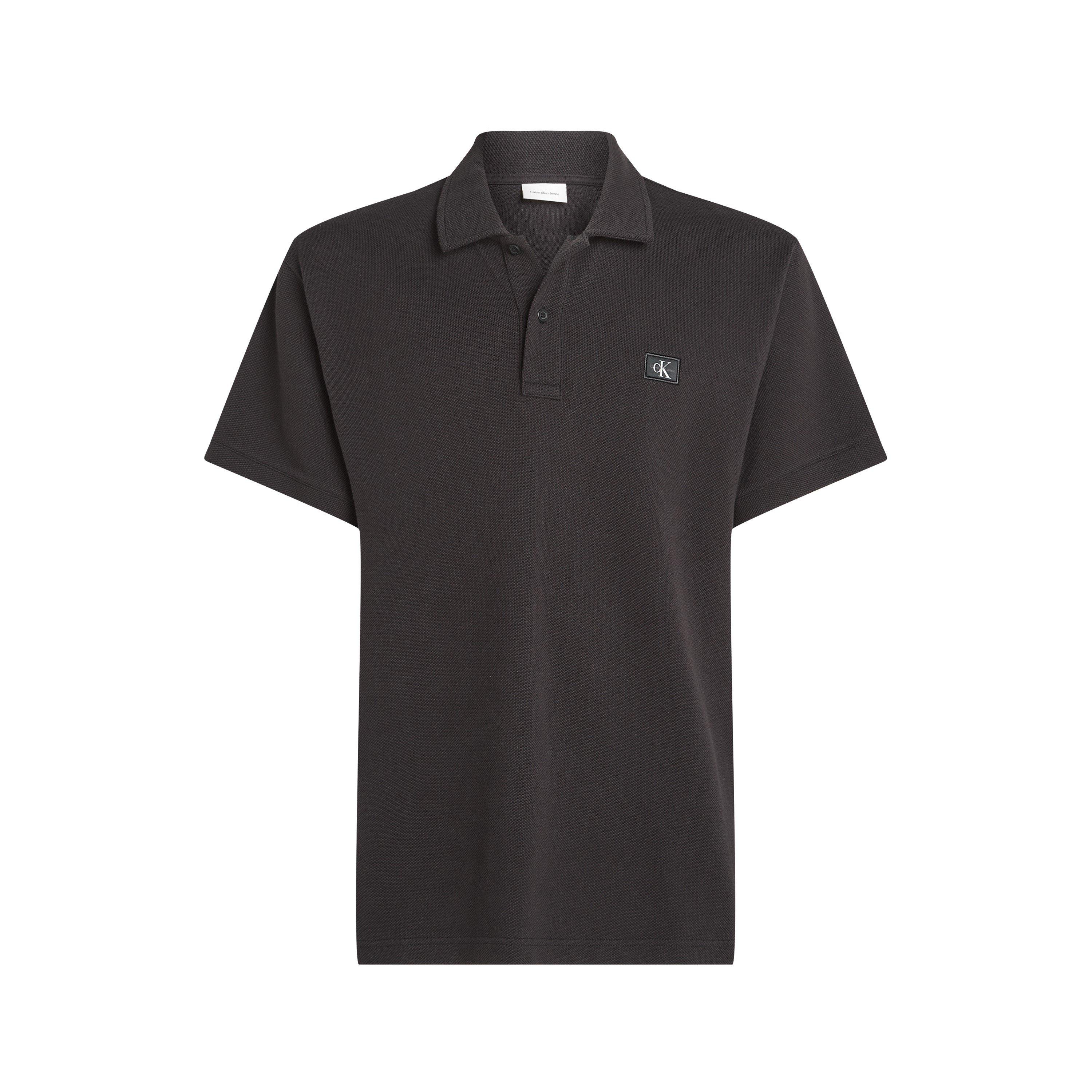 Calvin Klein Jeans Men's Short-Sleeve Polo Shirt - Ck Black - XL
