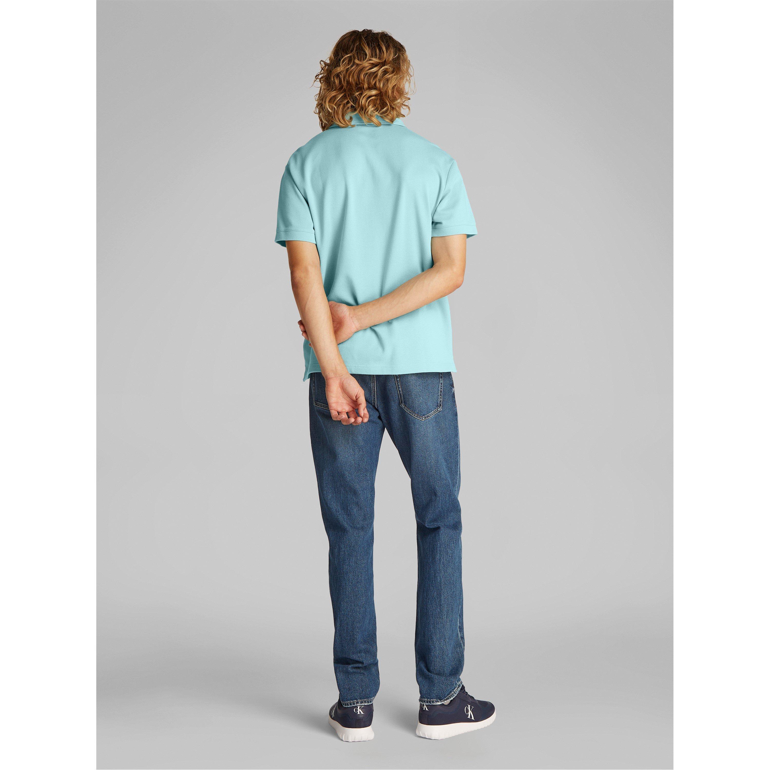 Fresh Mint - Calvin Klein Jeans - Men's Short-Sleeve Polo Shirt - 4