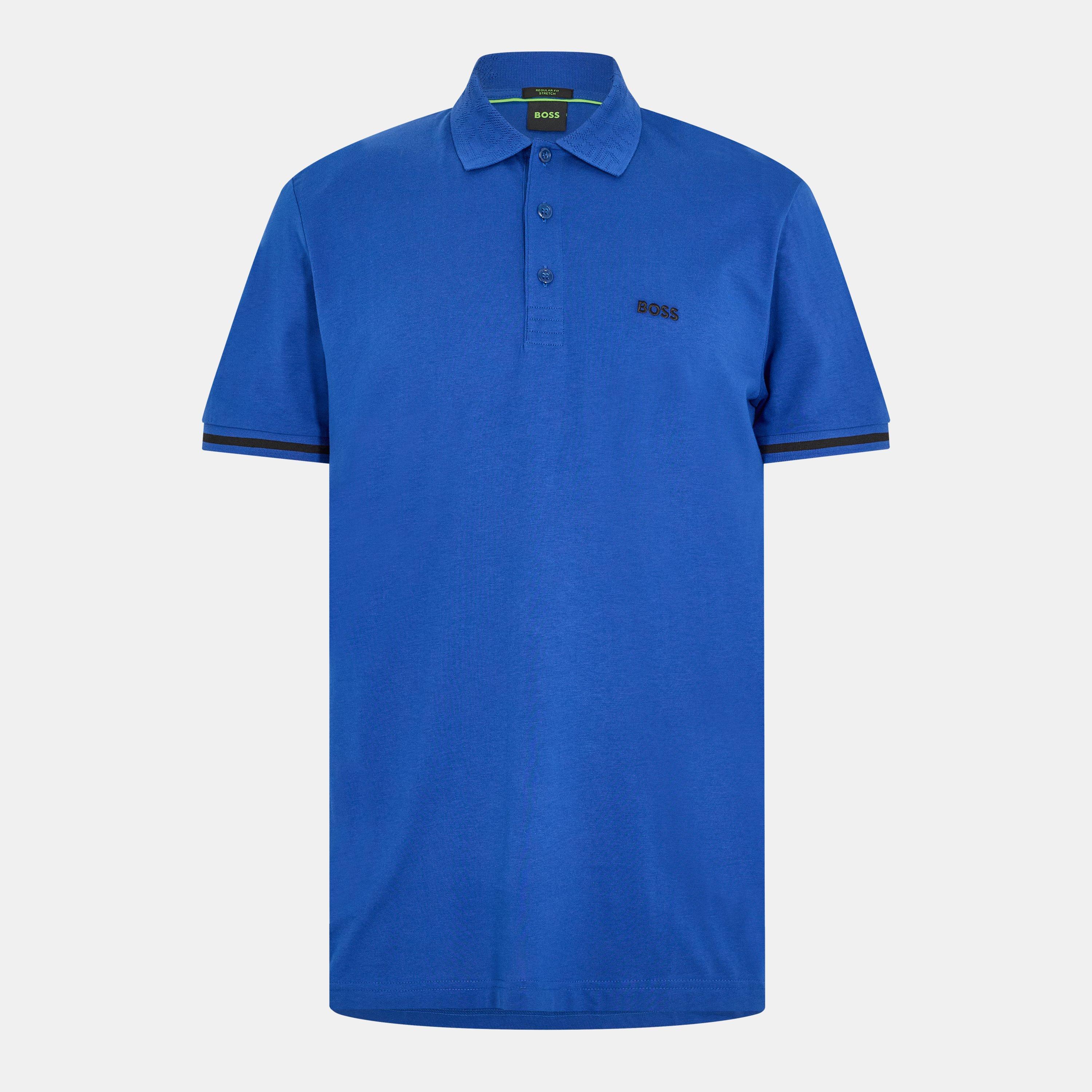 Bright Blue - Boss - Men's Paddy Short-Sleeve Polo Shirt - 1