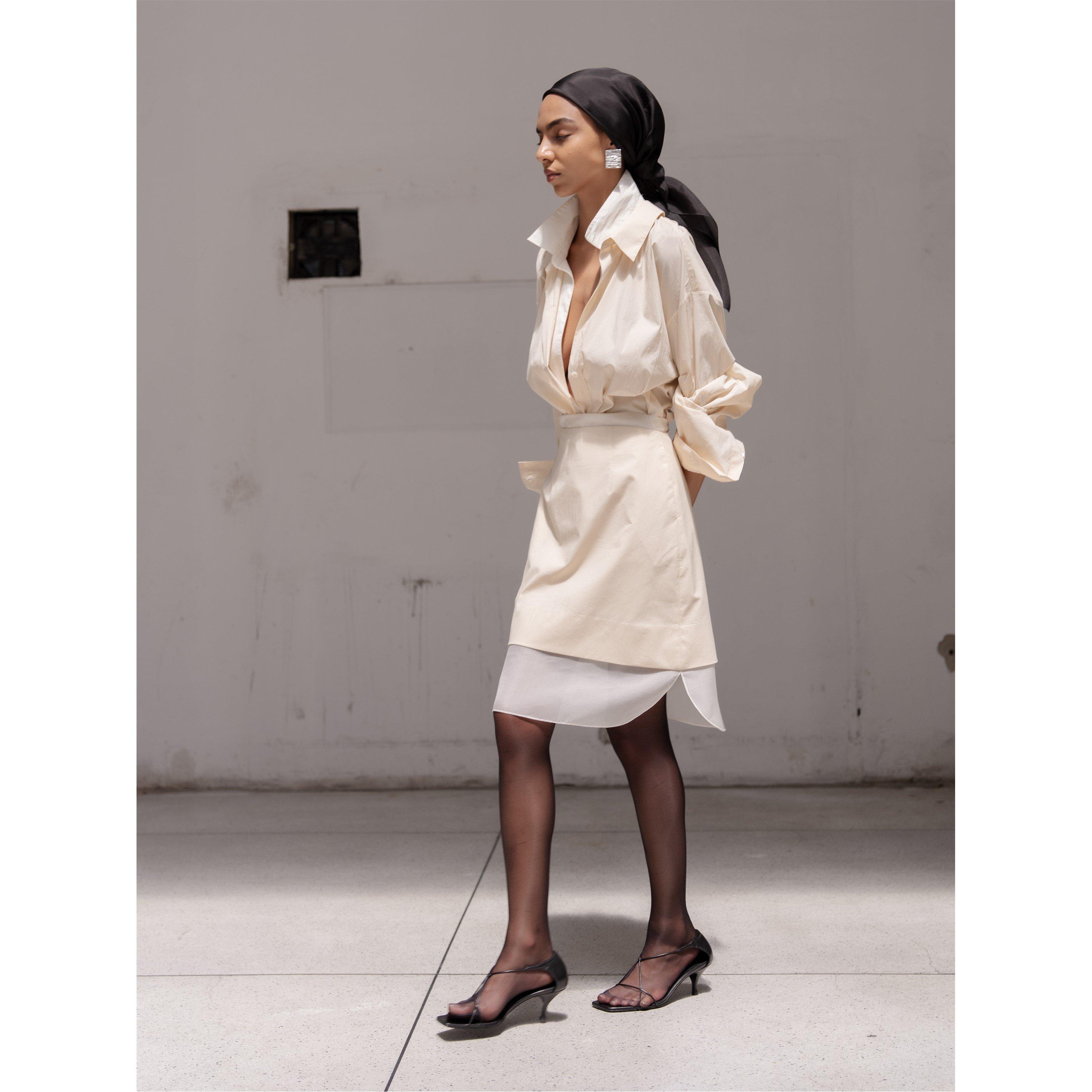 Cream - Voraninda - Women's Tessa Long Sleeve Blouse - 3