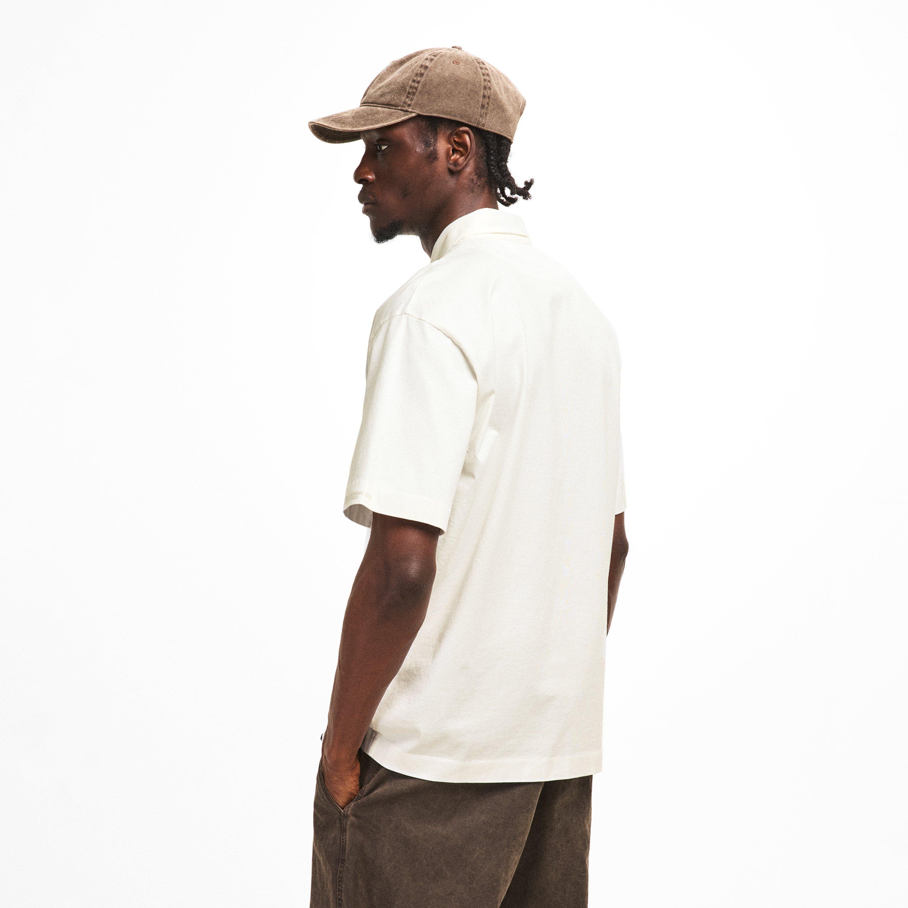 Gauze White 103 - Massimo Osti Studio - Men's Mercerised Short Sleeve Polo Shirt - 4