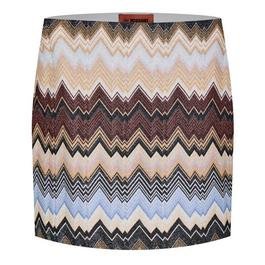 Missoni Zigzag Metallic Knit Skirt