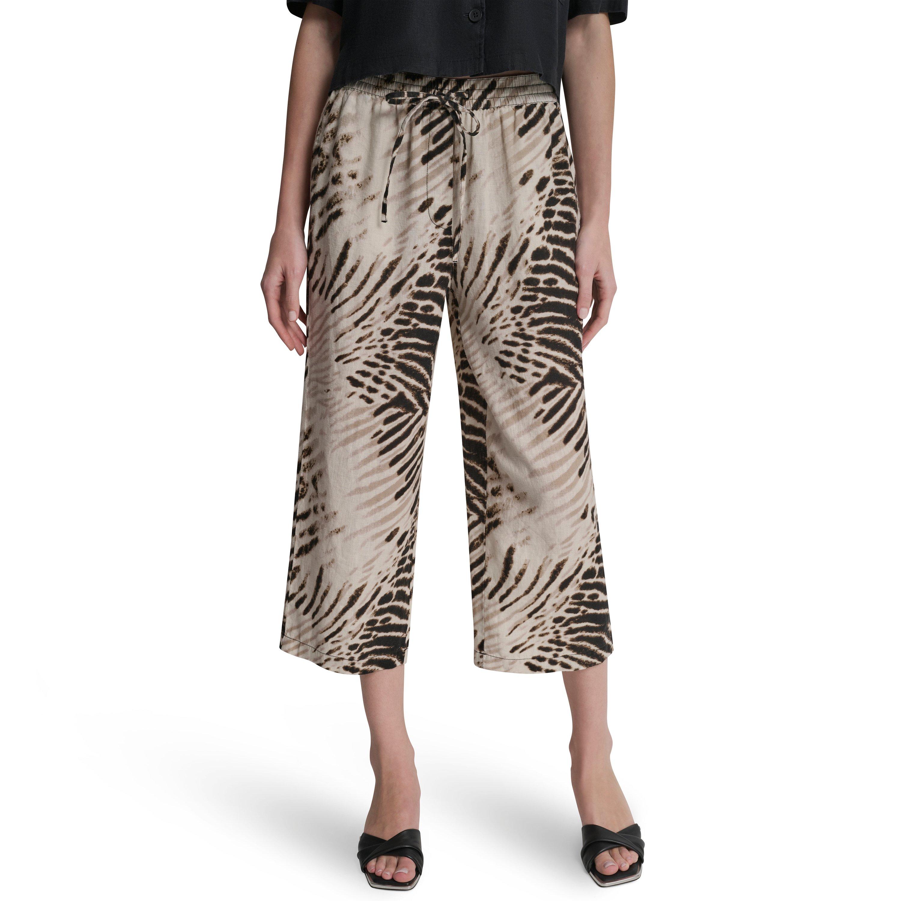 Brushed Sandbed - DKNY - Women's Straight Leg Trousers - 3