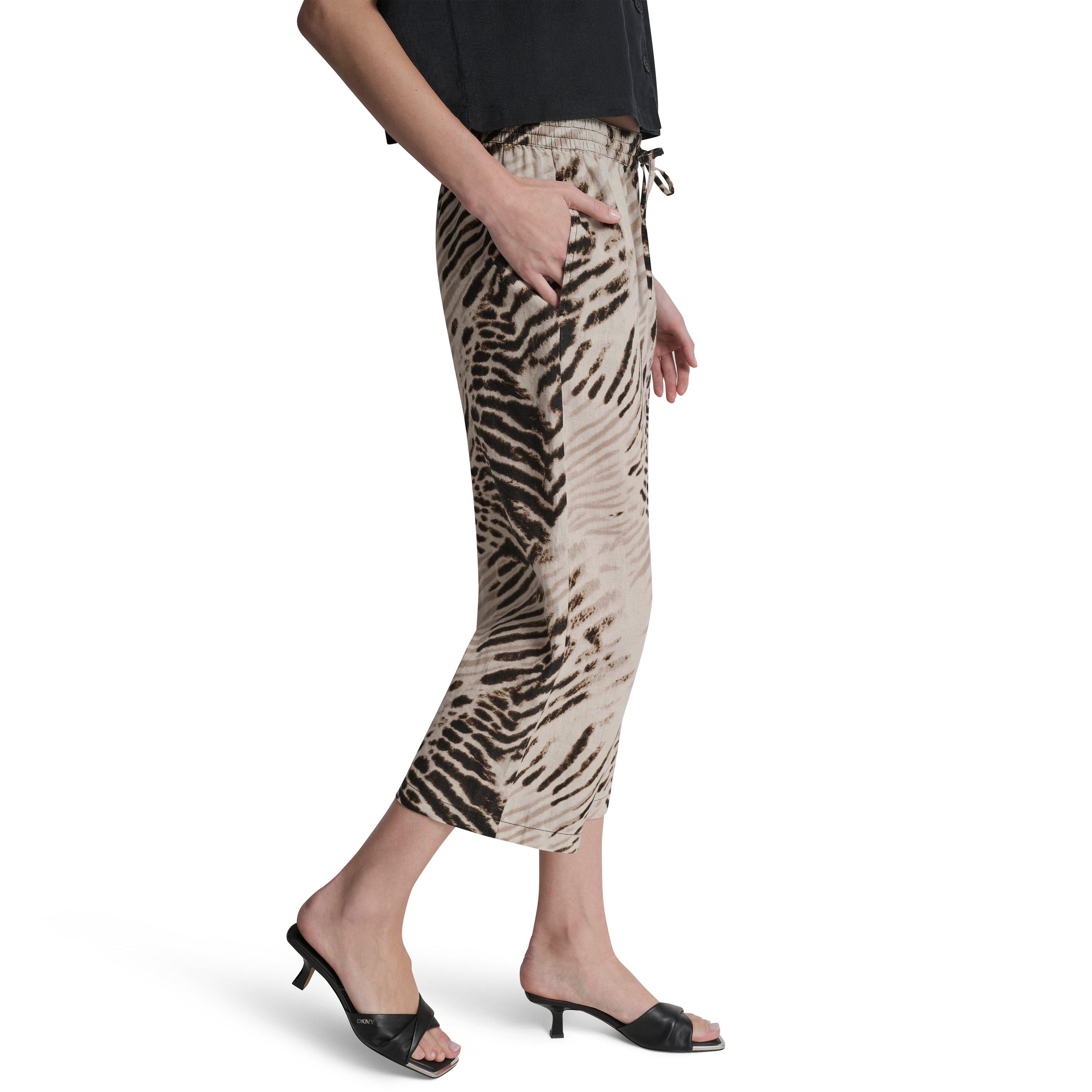 Brushed Sandbed - DKNY - Women's Straight Leg Trousers - 5