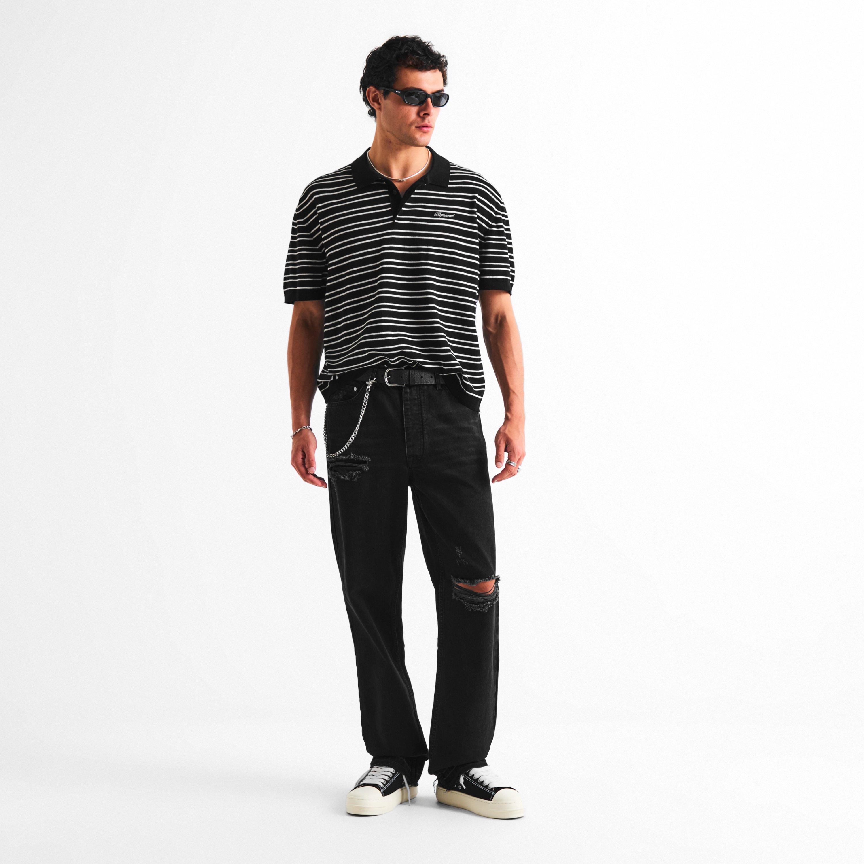 Jet Black - Represent - Men's Cali Polo Short Sleeve Shirt - 6