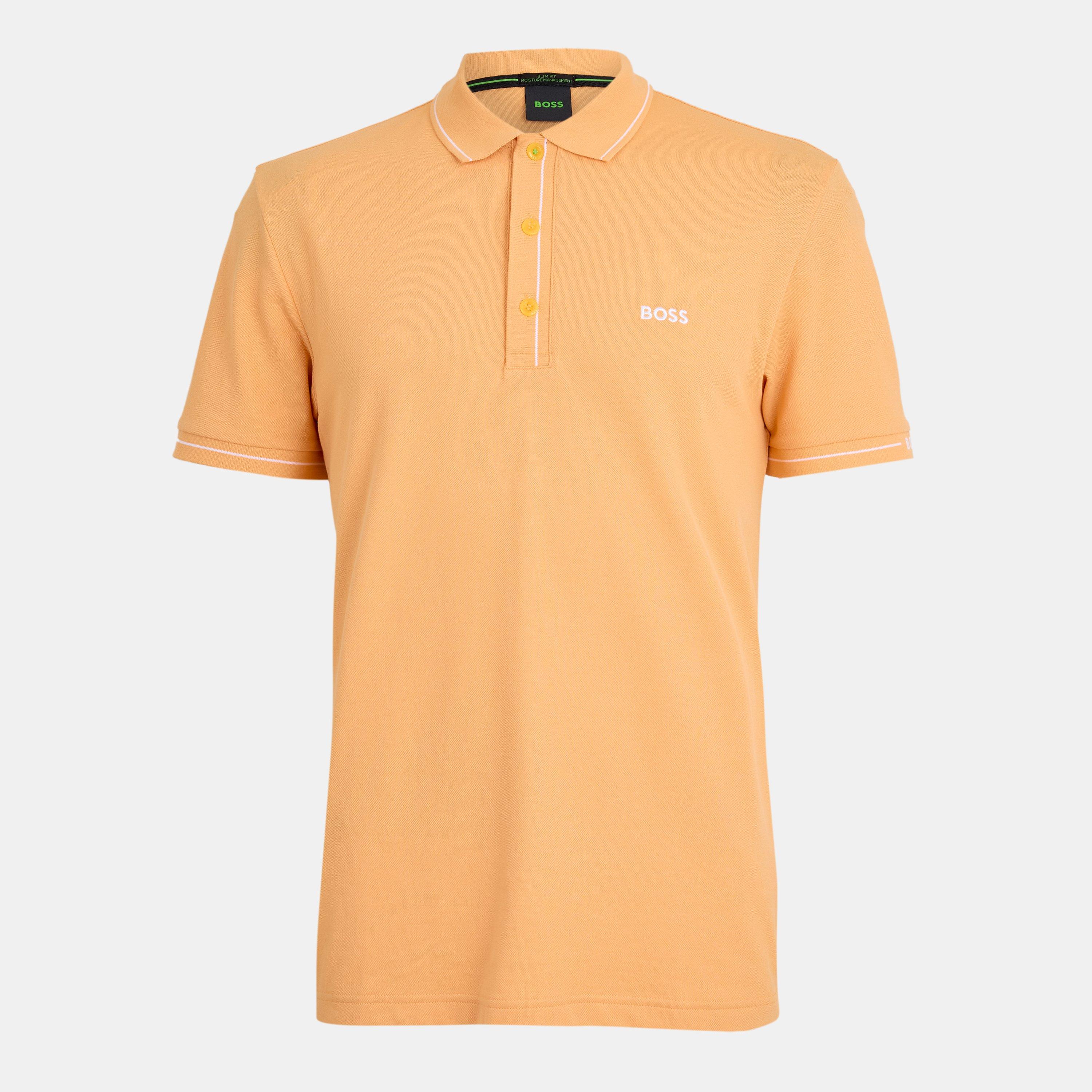 Boss Men's Paule Short-Sleeve Polo Shirt - Open Orange - S