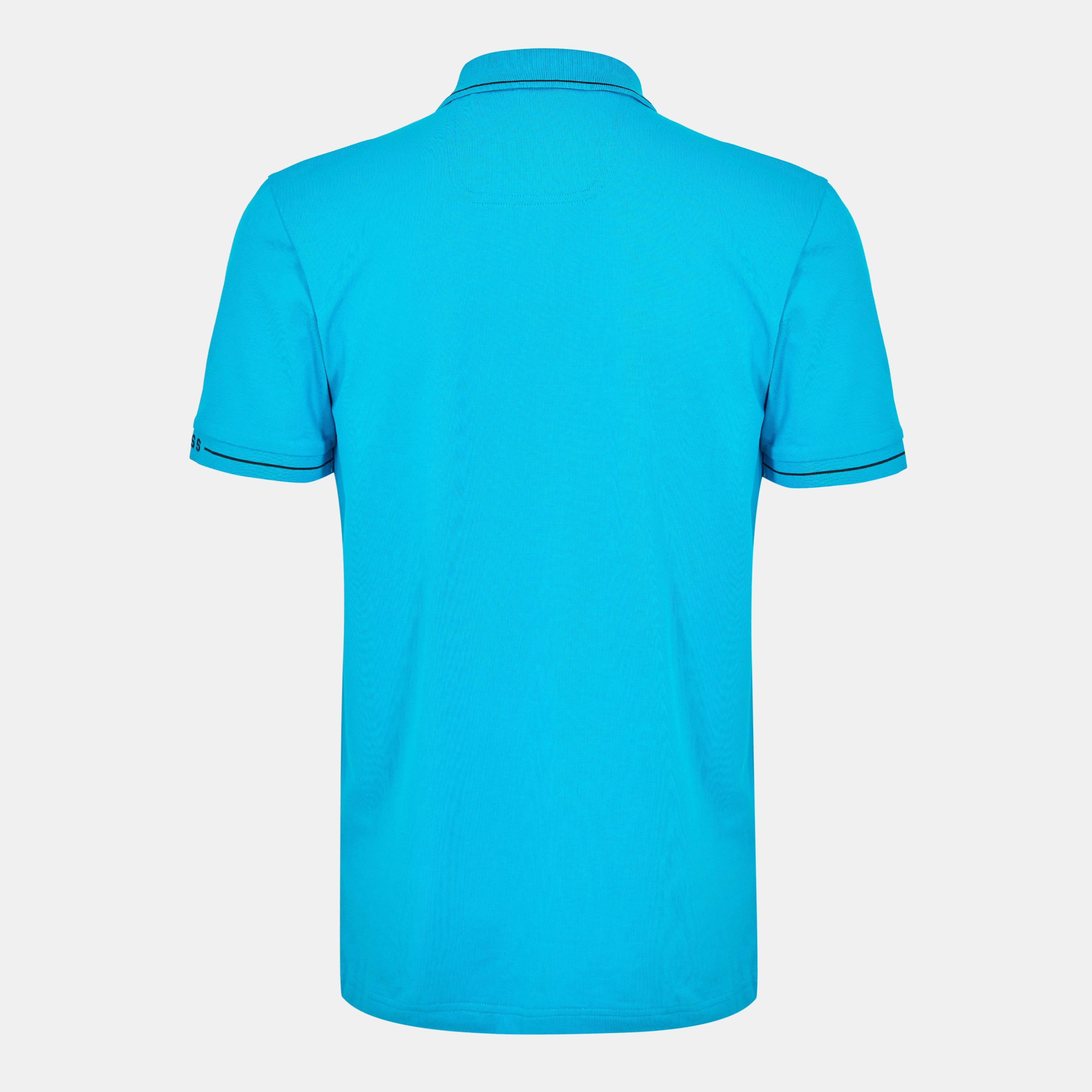 Turquoise/Aqua - Boss - Men's Paule Short-Sleeve Polo Shirt - 2