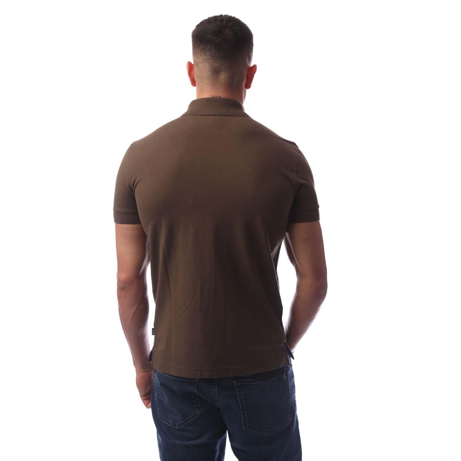 Open Green - Boss - Mens BOSS Firenze Short-Sleeve Polo Shirt with Logo Detail - 2