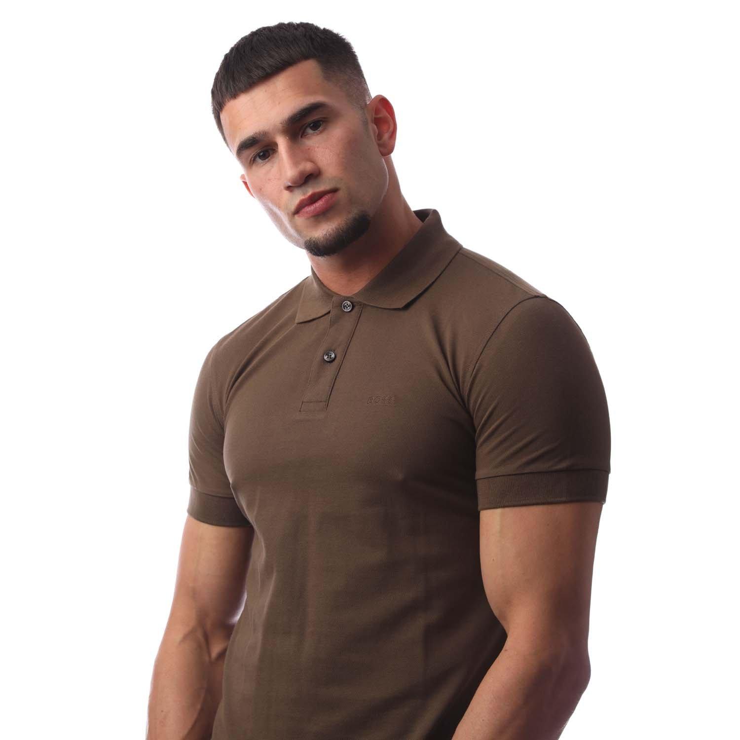 Open Green - Boss - Mens BOSS Firenze Short-Sleeve Polo Shirt with Logo Detail - 3