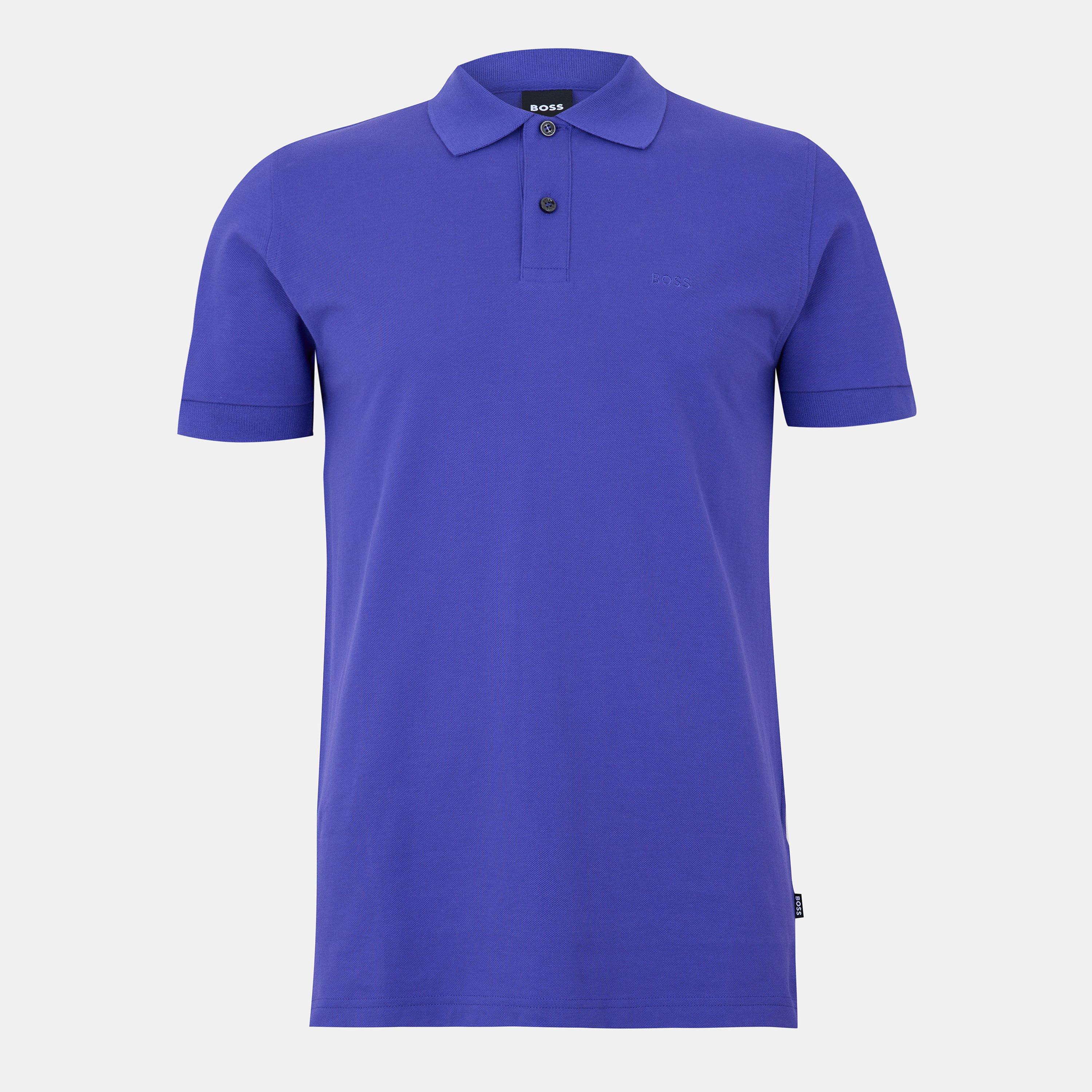 Boss Mens BOSS Firenze Short-Sleeve Polo Shirt with Logo Detail - Dark Purple - S