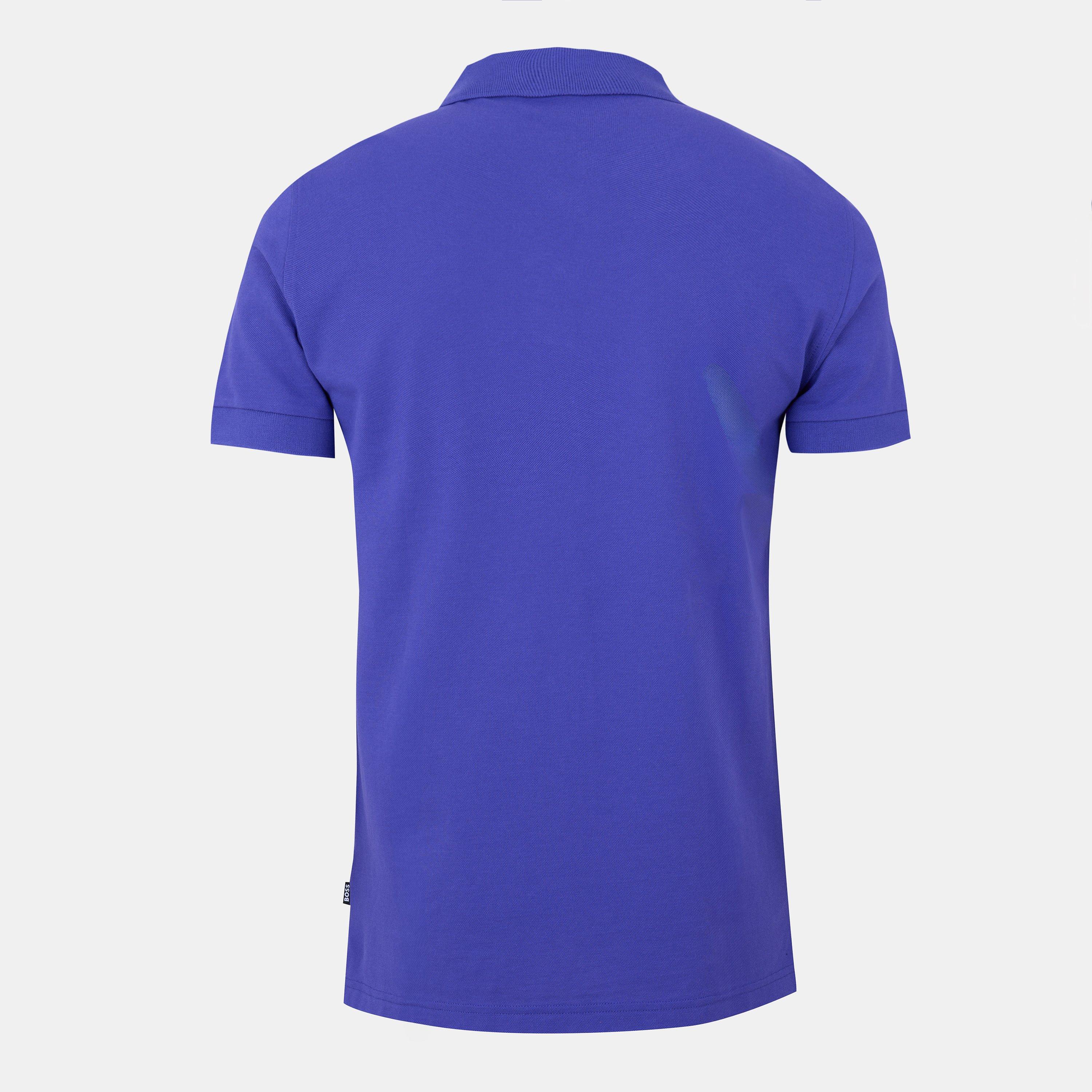 Dark Purple - Boss - Mens BOSS Firenze Short-Sleeve Polo Shirt with Logo Detail - 2