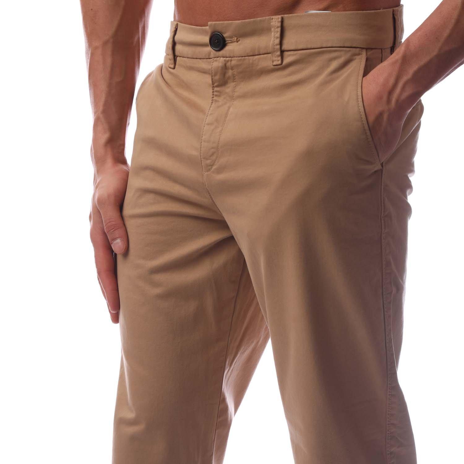 Medium Beige - Boss - Women's Straight Leg Trousers - 3