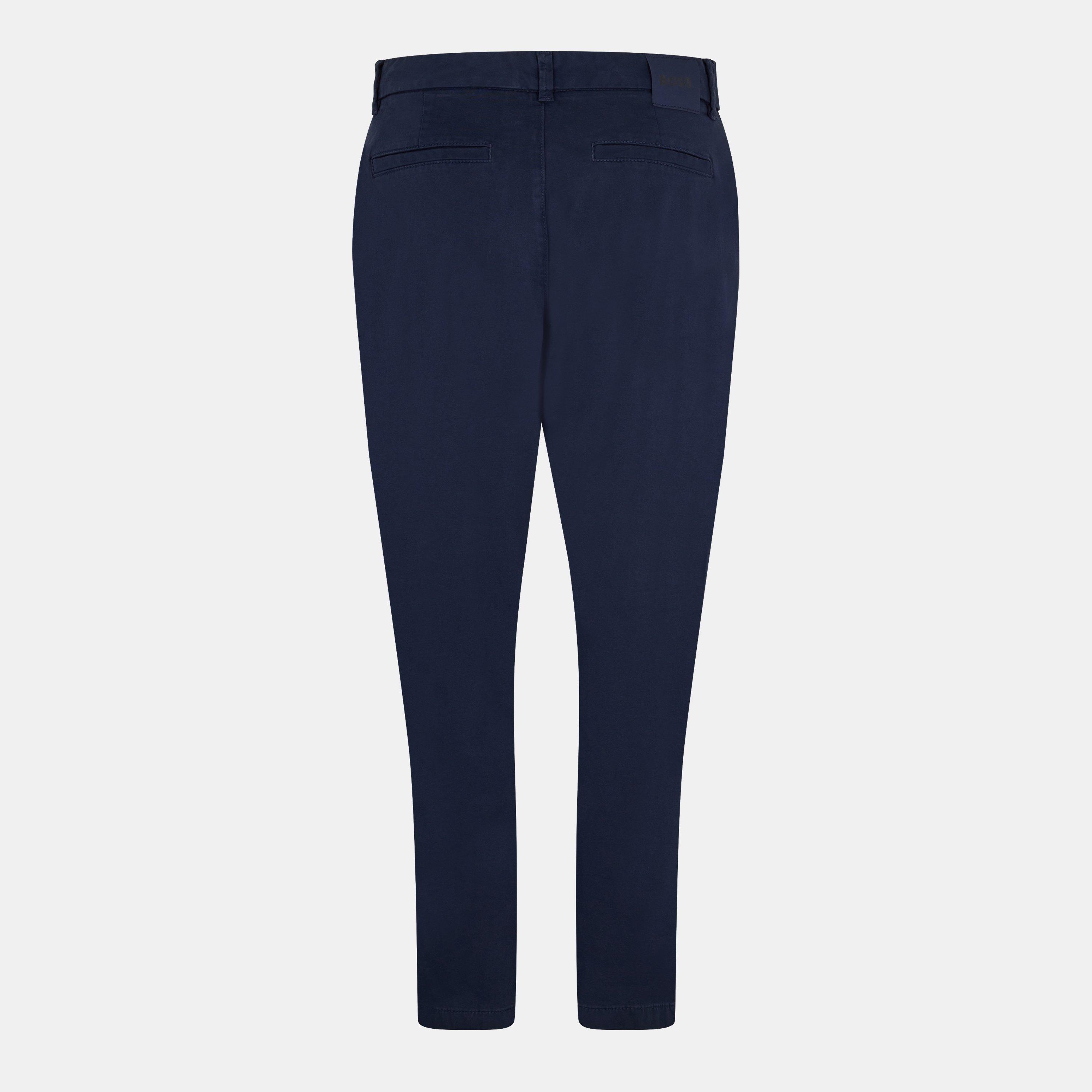 Dark Blue - Boss - Women's Straight Leg Trousers - 2