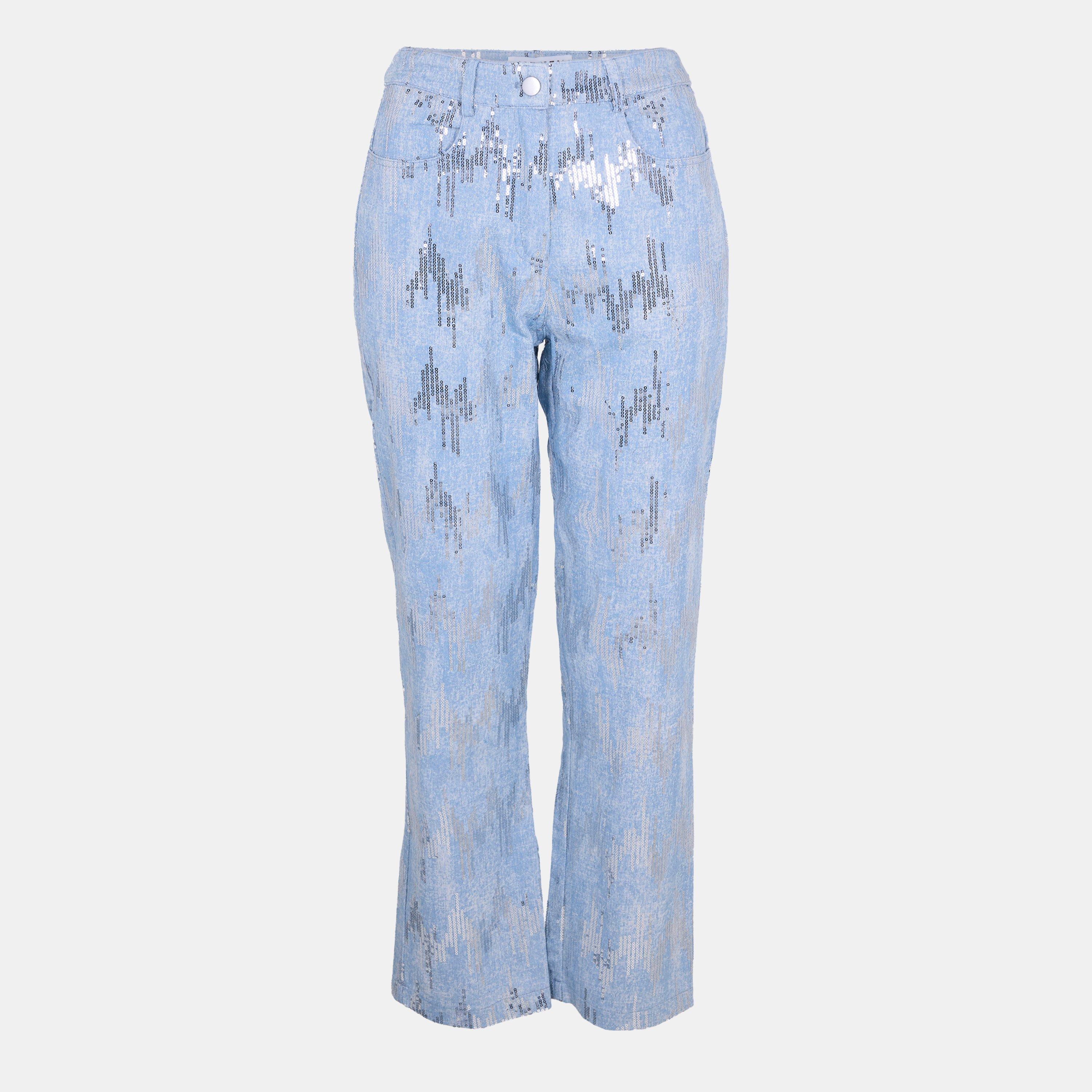 Blue - AmyLynn - Women's Straight Leg Trousers - 1