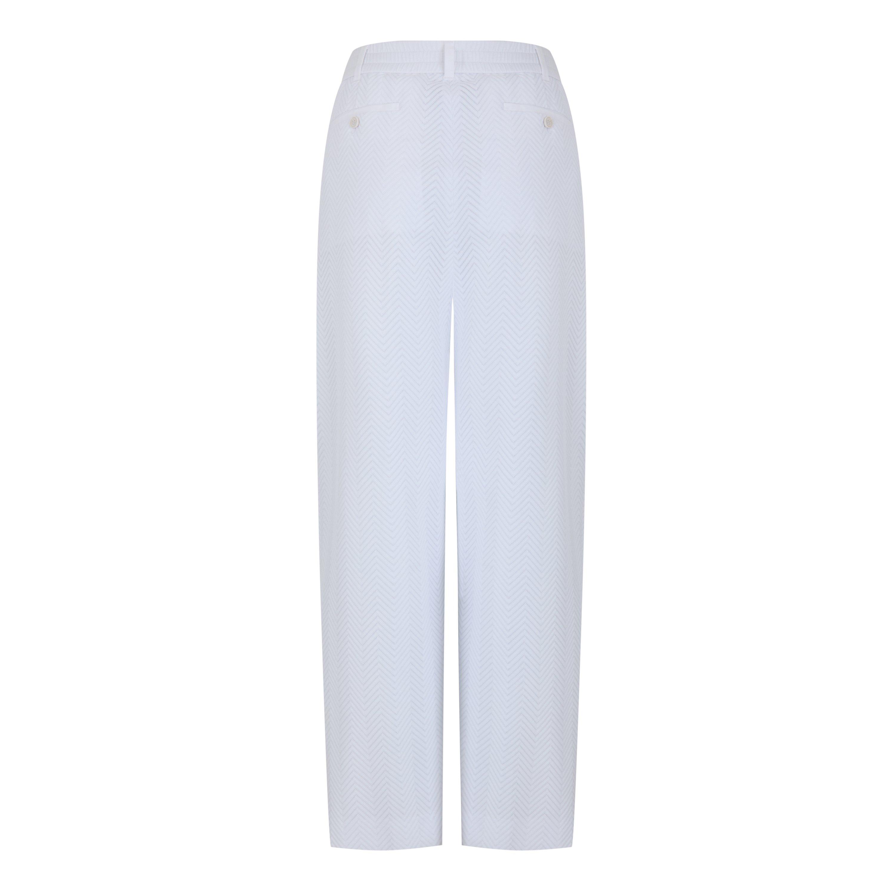 Bright White - Missoni - Zigzag Straight Leg Trousers - 2