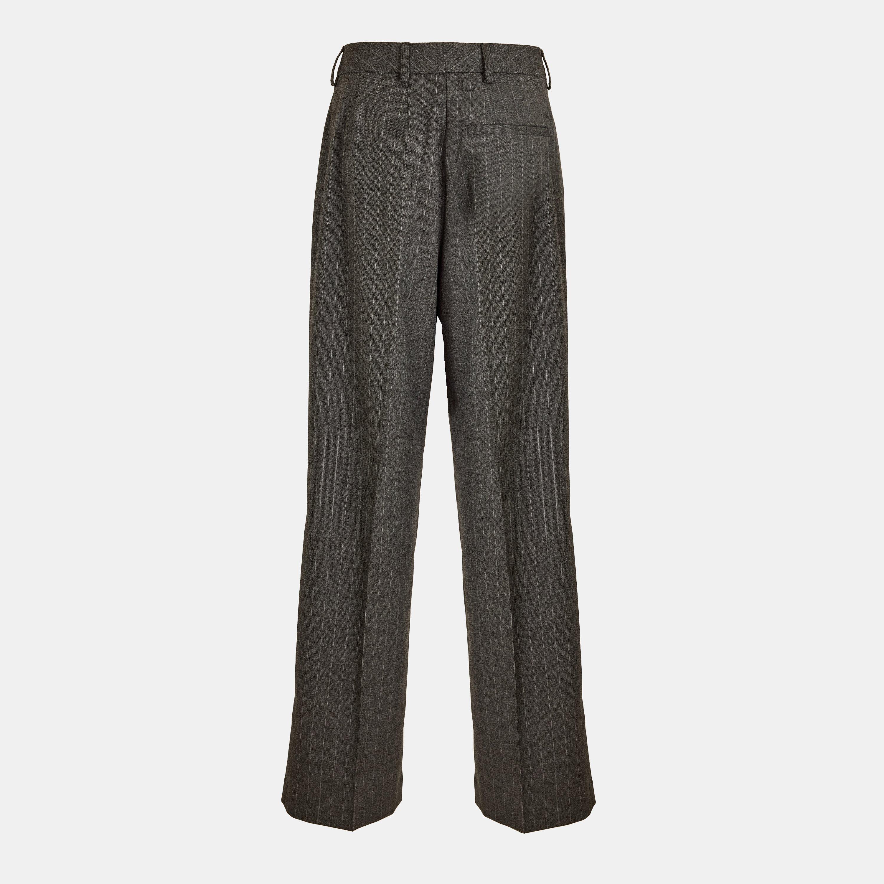Grey Melange - JJXX - Brushed Tailored Straight Leg Trouser - 2