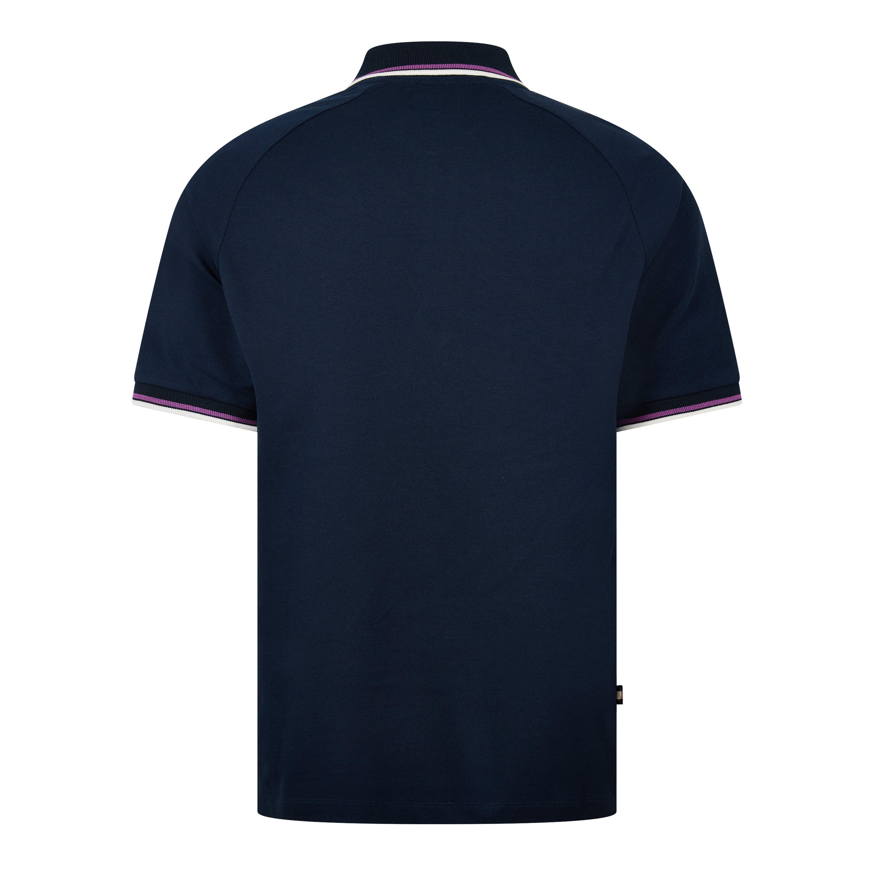 Navy - Aquascutum - AquAct Zip Polo Sn62 - 2