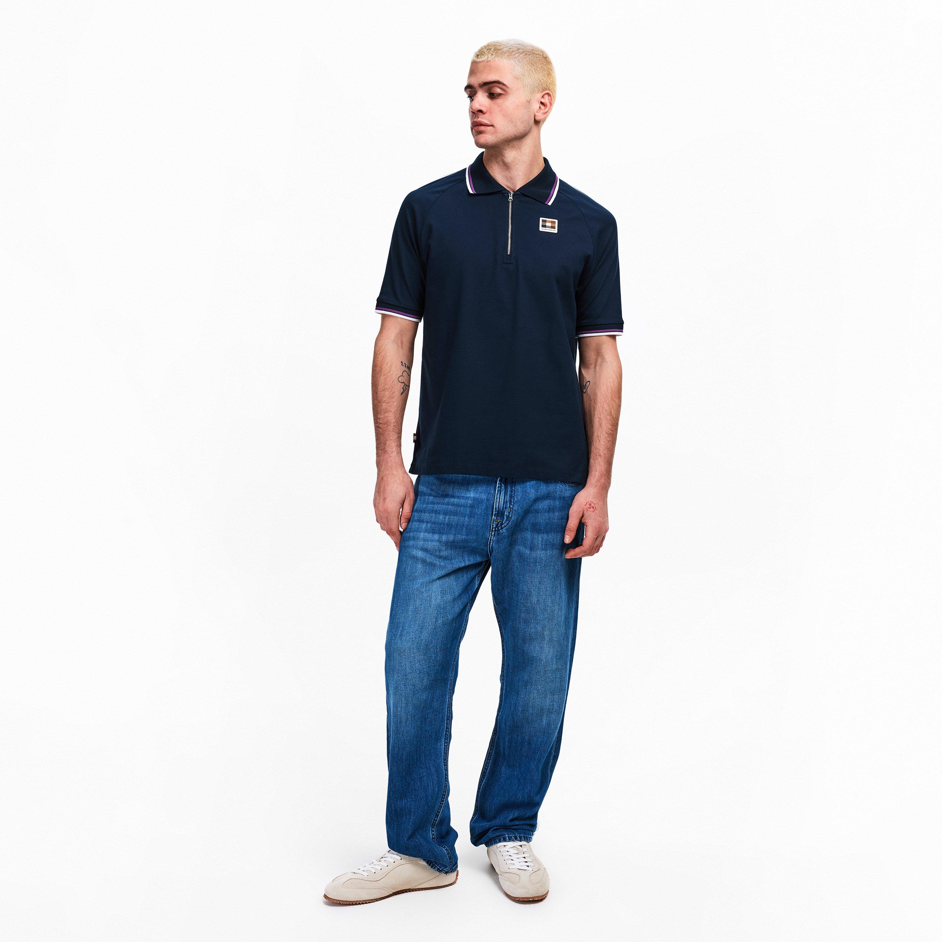 Navy - Aquascutum - AquAct Zip Polo Sn62 - 6