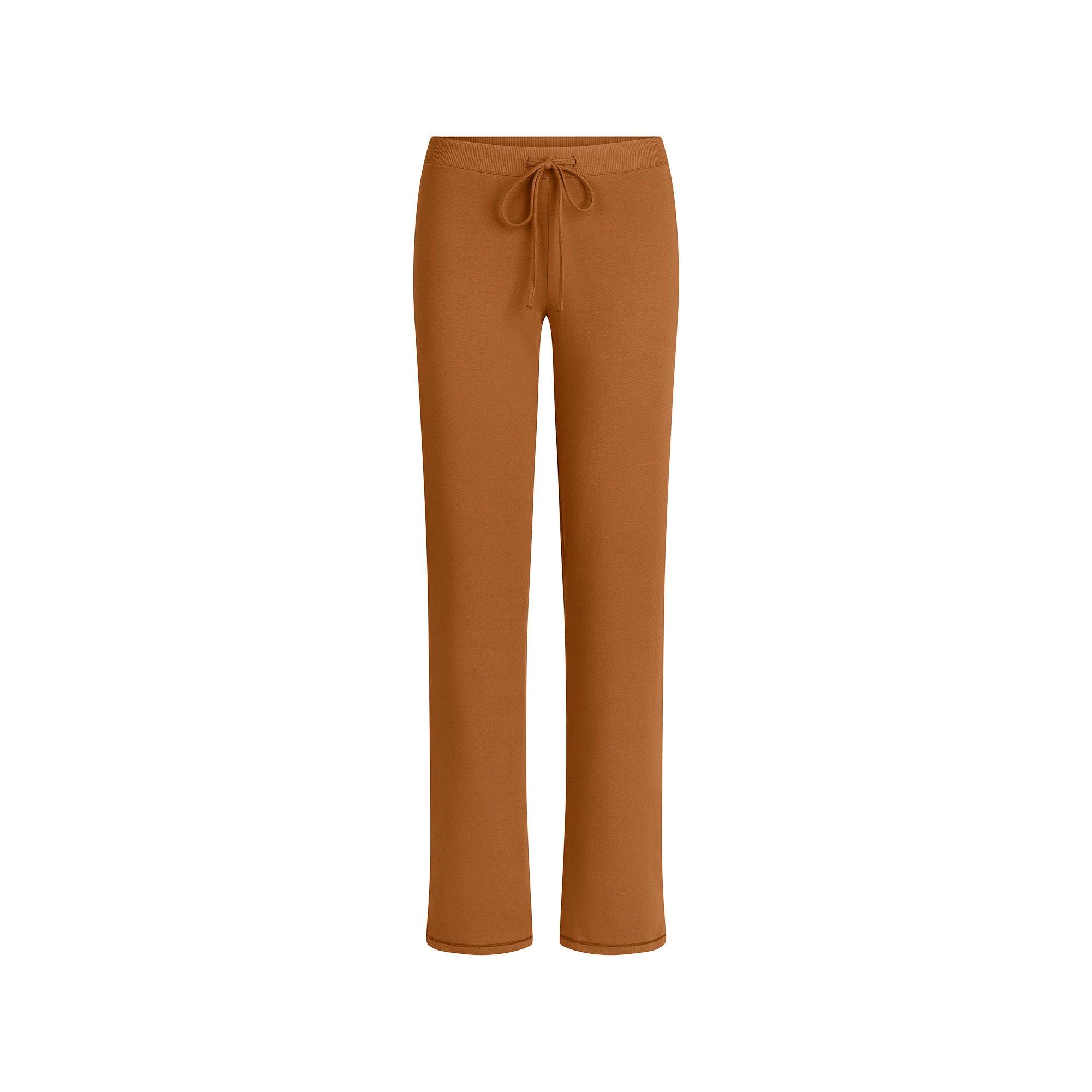Chai - SKIMS - Womens Cotton Jersey Straight Leg Pant - 1