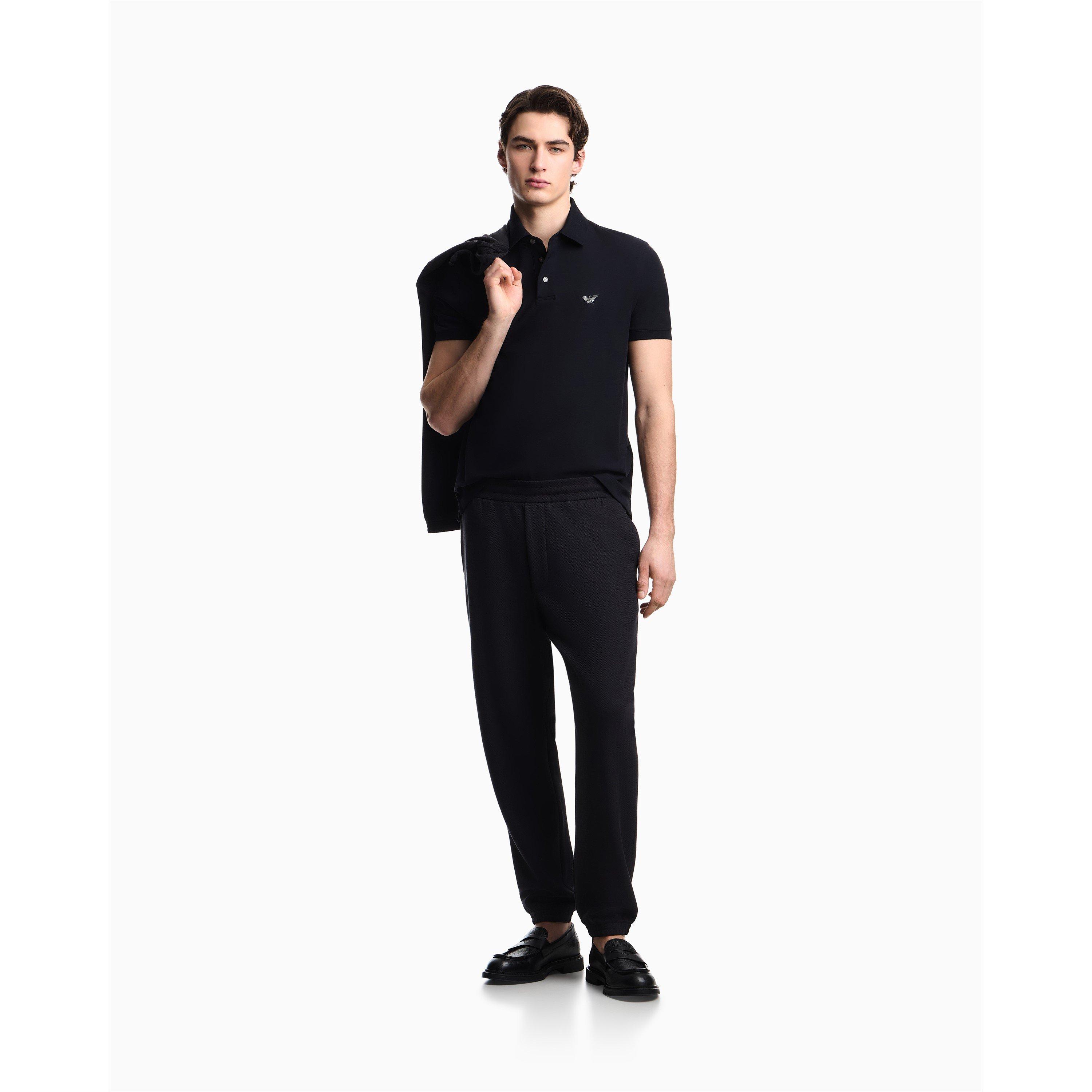 Navy - Emporio Armani - Men's Short Sleeve Polo Shirt - 6
