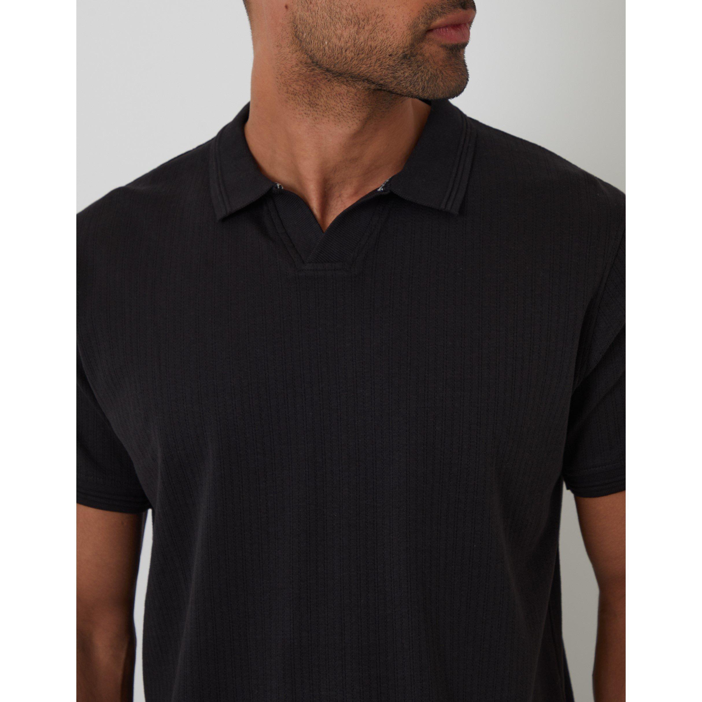Black - Threadbare - Short-Sleeve Polo Shirt - 4
