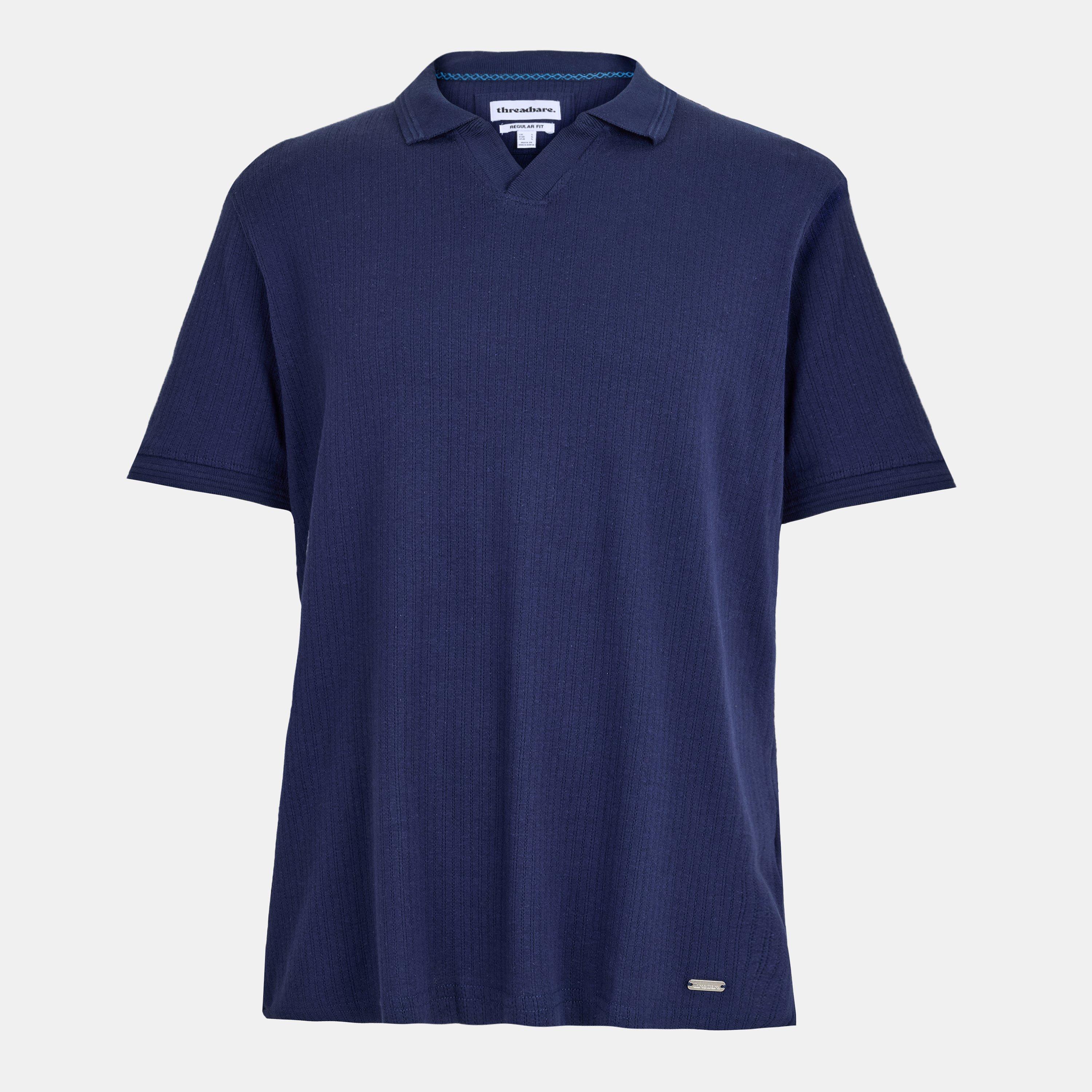 Navy - Threadbare - Men's Short-Sleeve Polo Shirt - 1