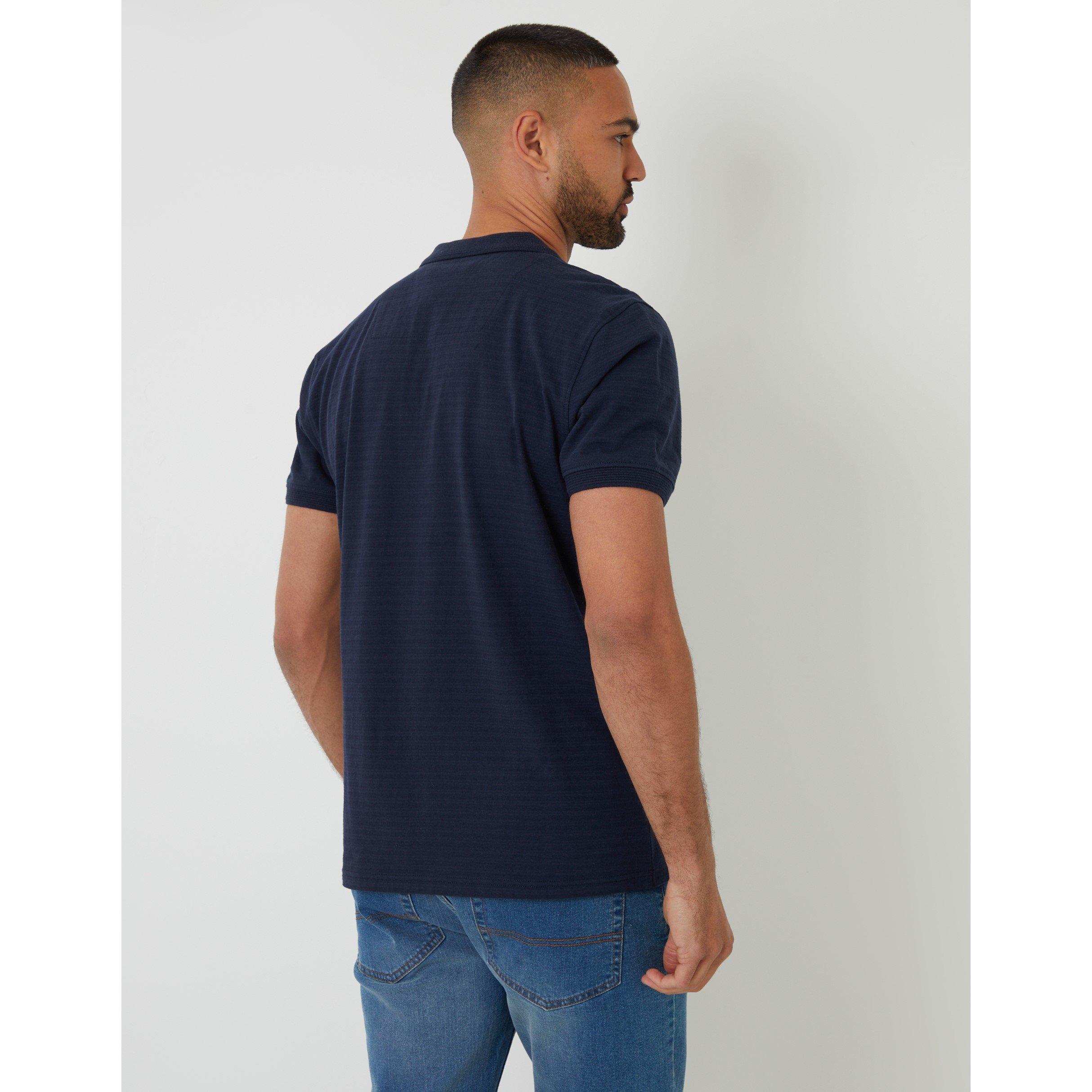 Navy - Threadbare - Cramond Short-Sleeve Polo Shirt - 3