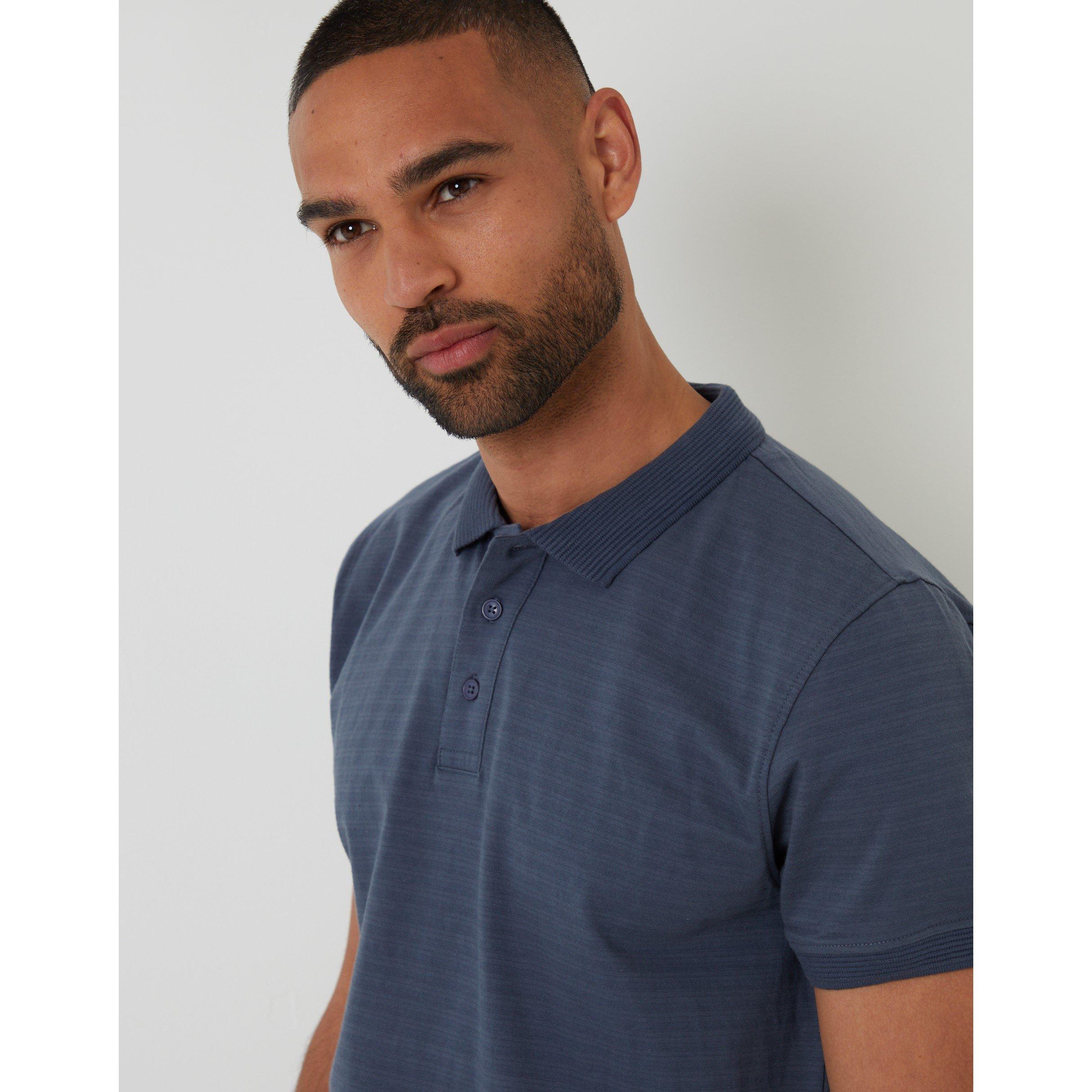 Blu denim - Threadbare - Men's Cramond Short-Sleeve Polo Shirt - 4
