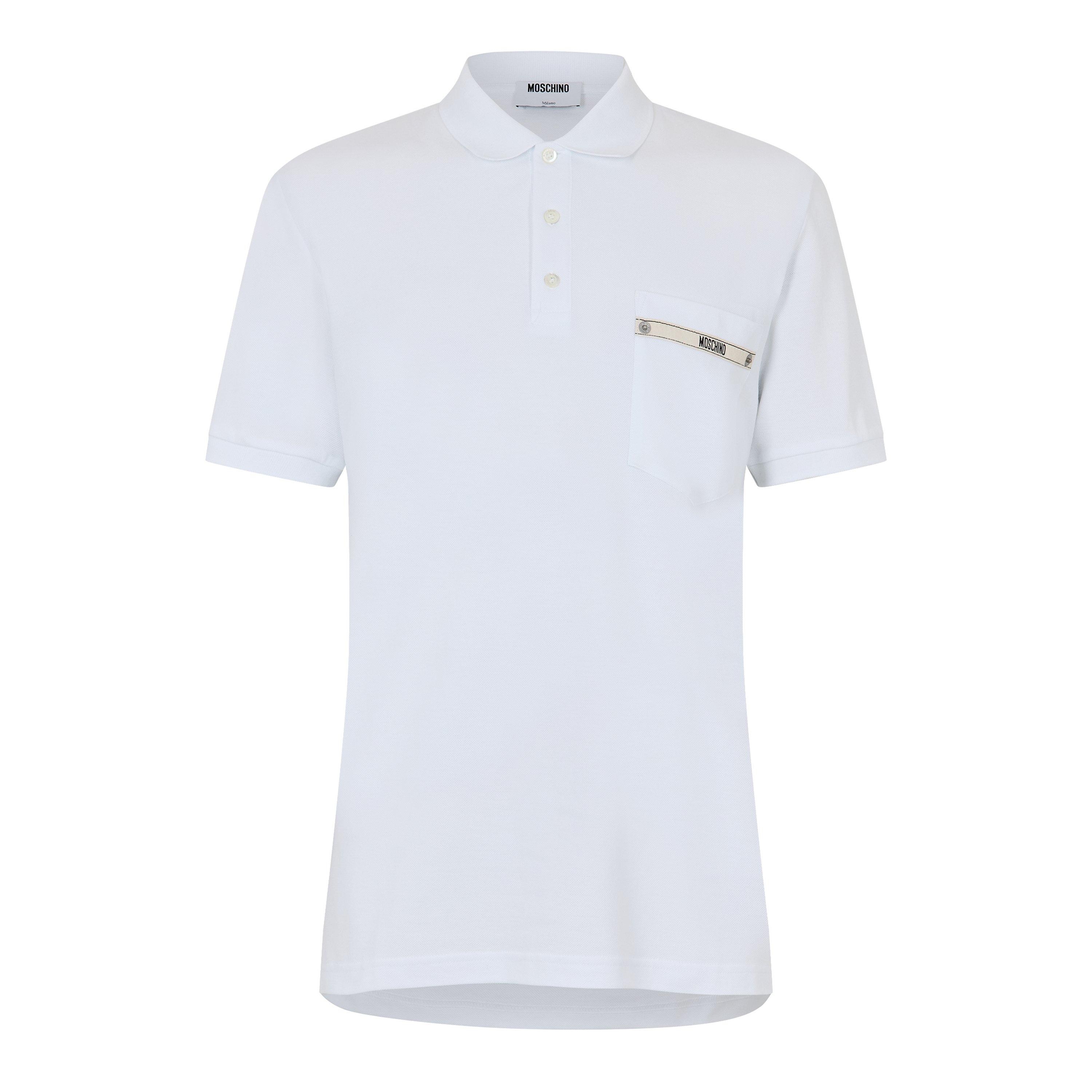 White - Moschino - Moschino Tape Polo Sn62 - 1