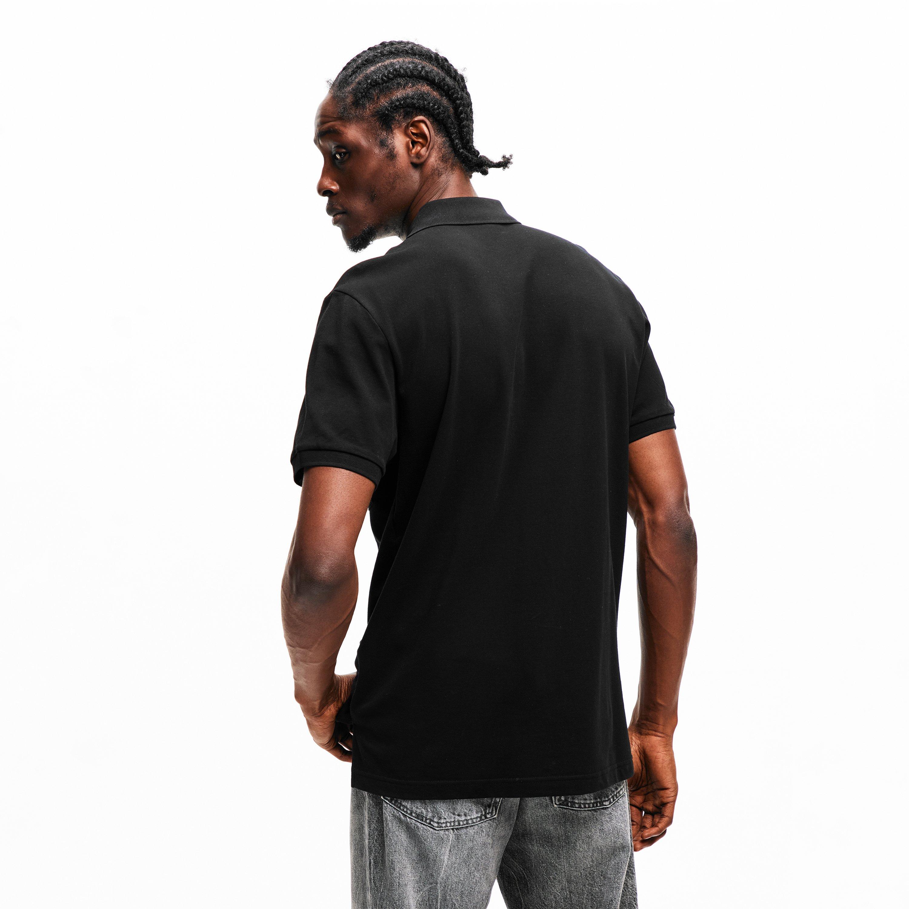 Black - Moschino - Men's Tape Short Sleeve Polo Shirt - 4