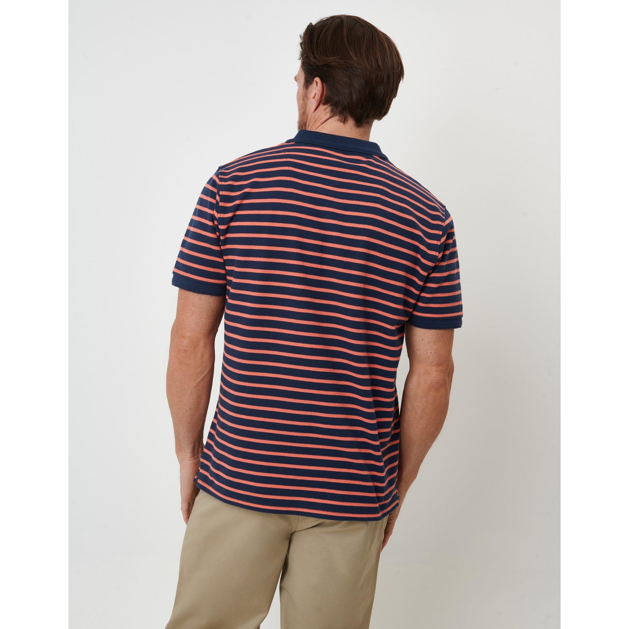 Navy/Coral - Saltwell - Saltwel Crail Short-Sleeve Polo Shirt - 3