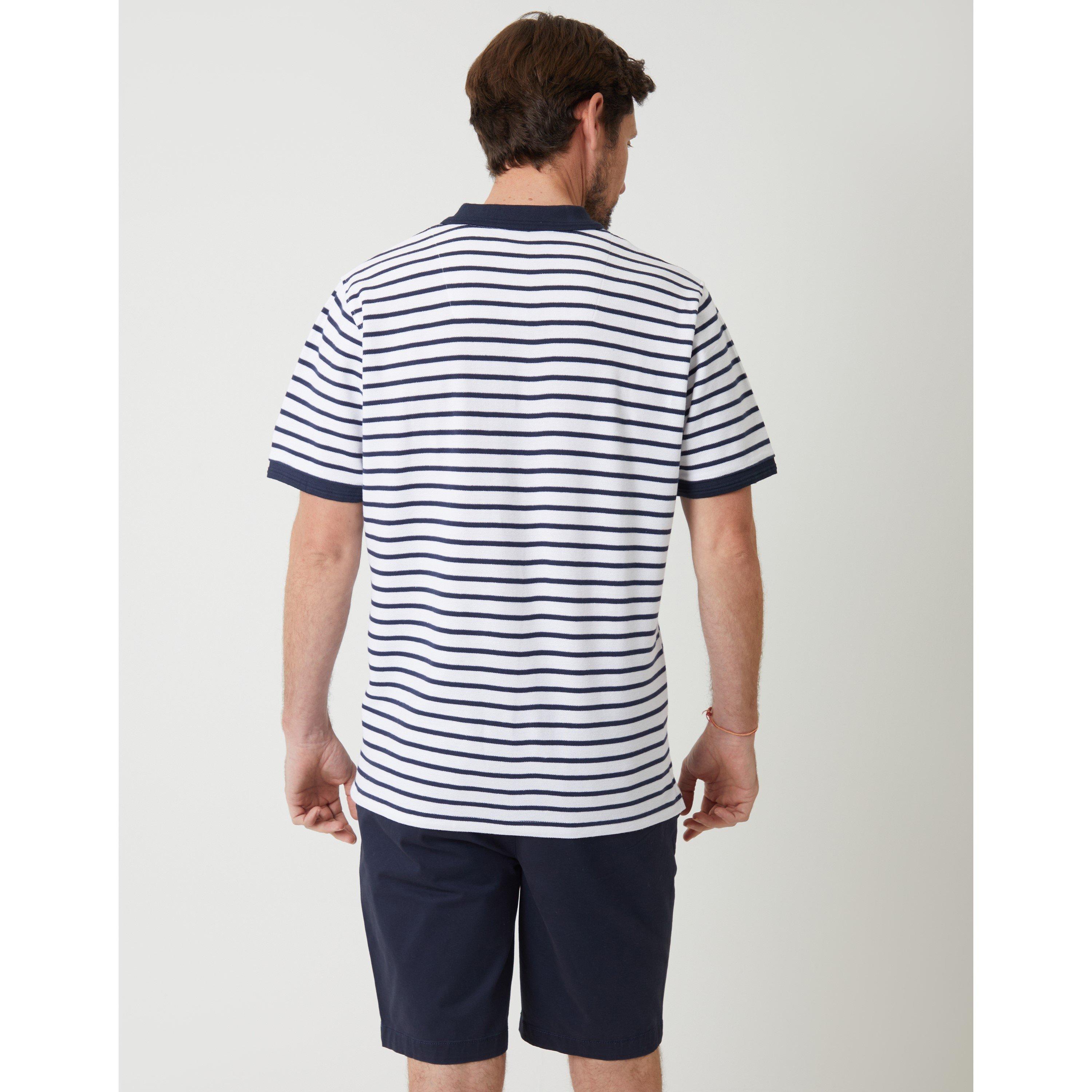 Navy/White - Saltwell - Men's Crail Short-Sleeve Polo Shirt - 3