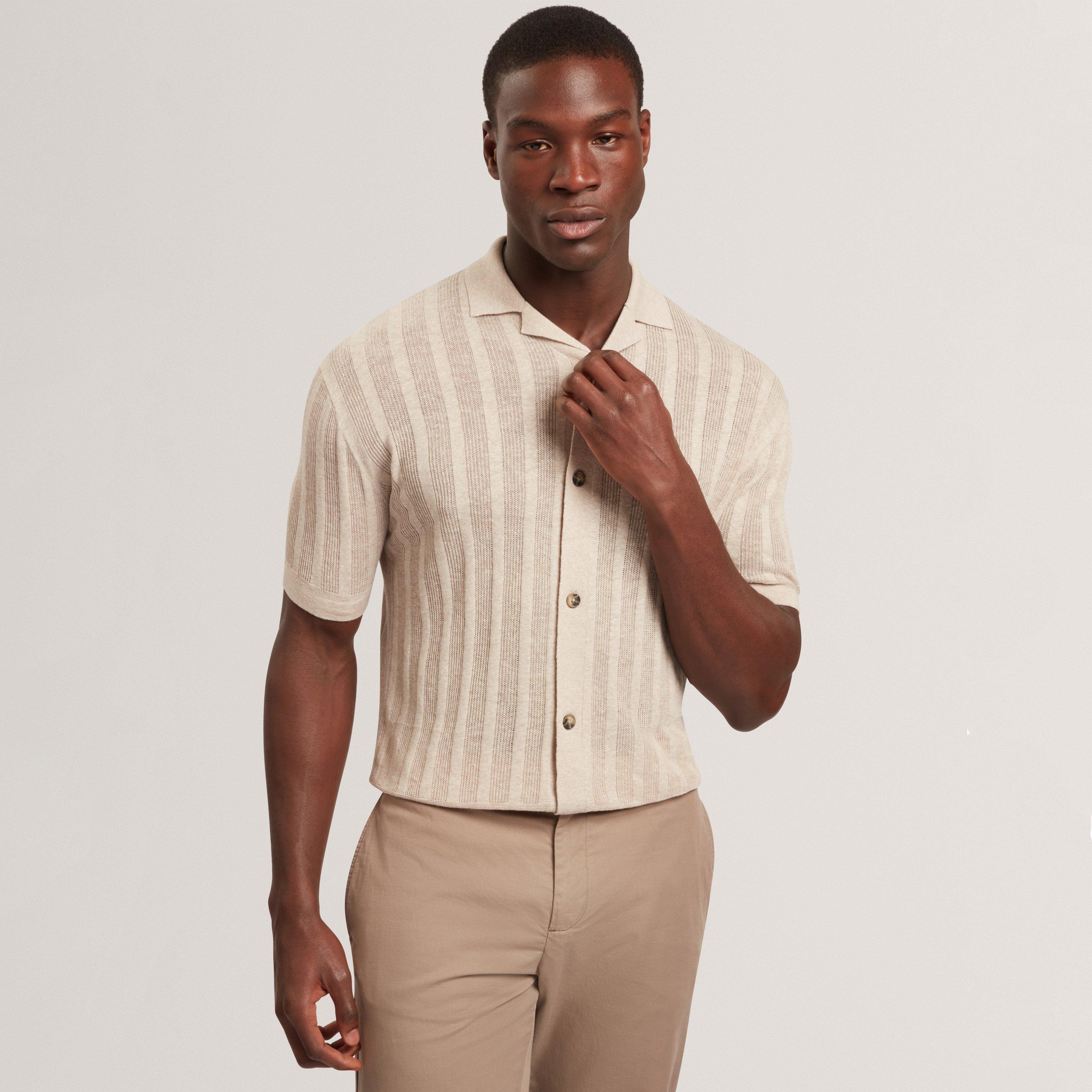 Ecru - Ted Baker - Ted SS Rev CollrPolo Sn62 - 2