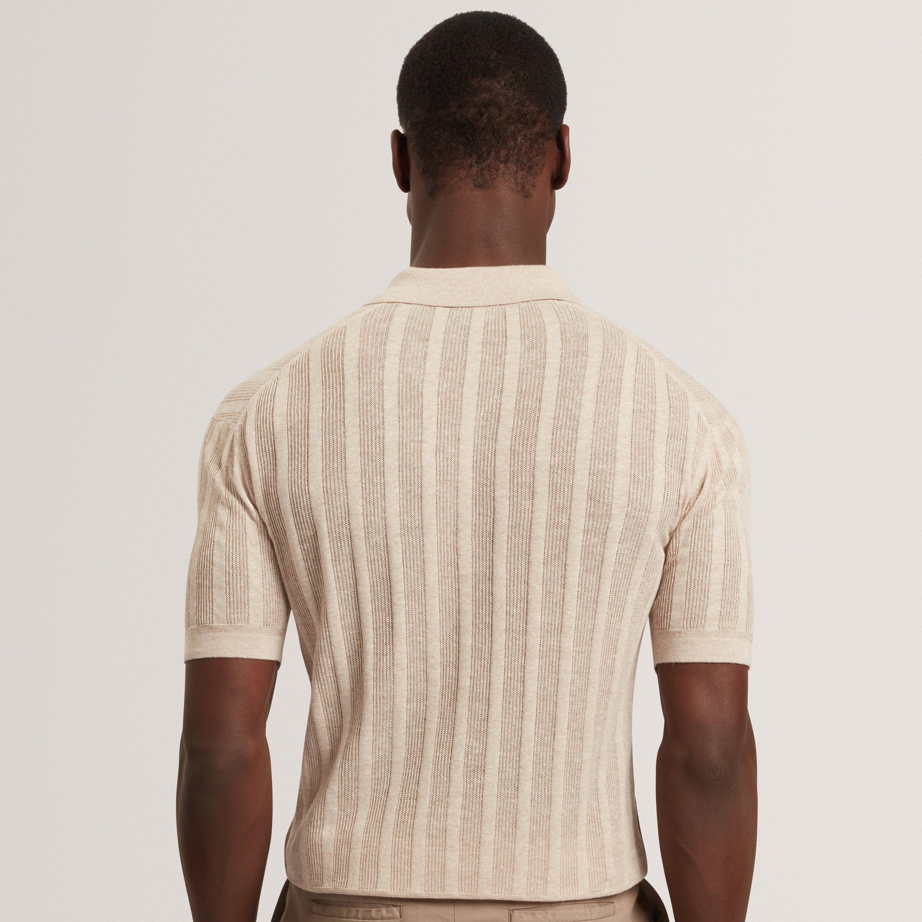 Ecru - Ted Baker - Ted SS Rev CollrPolo Sn62 - 3