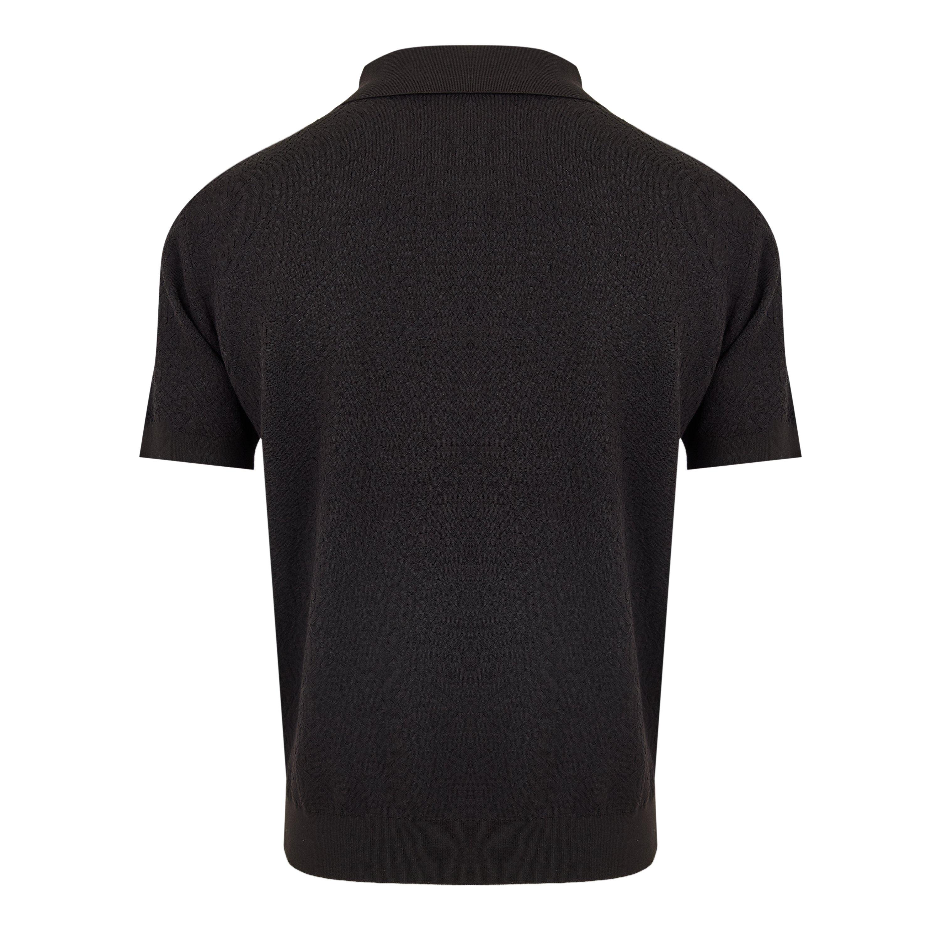Black - Casablanca - Men's Short Sleeve Polo Shirt - 2