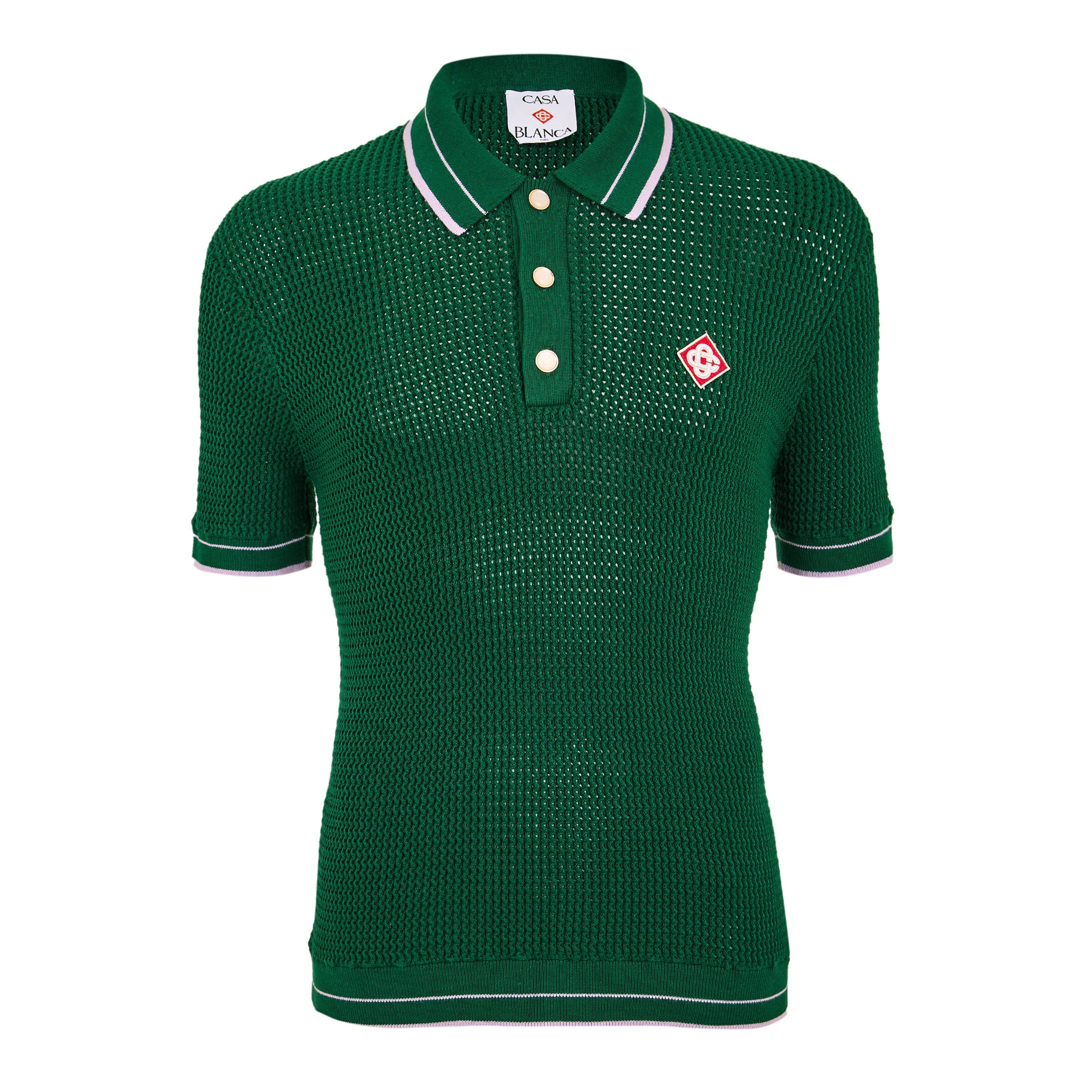 Green - Casablanca - Men's Short Sleeve Polo Shirt - 1