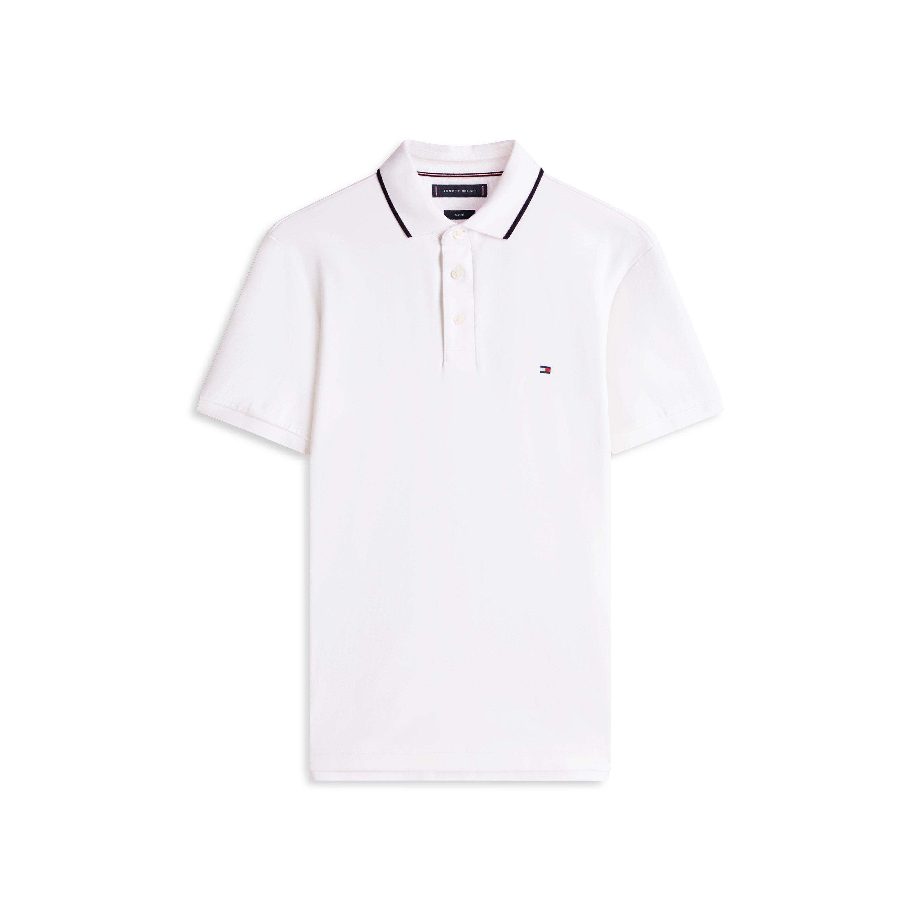 Tommy Hilfiger Men's Short Sleeve Polo Shirt - White - M